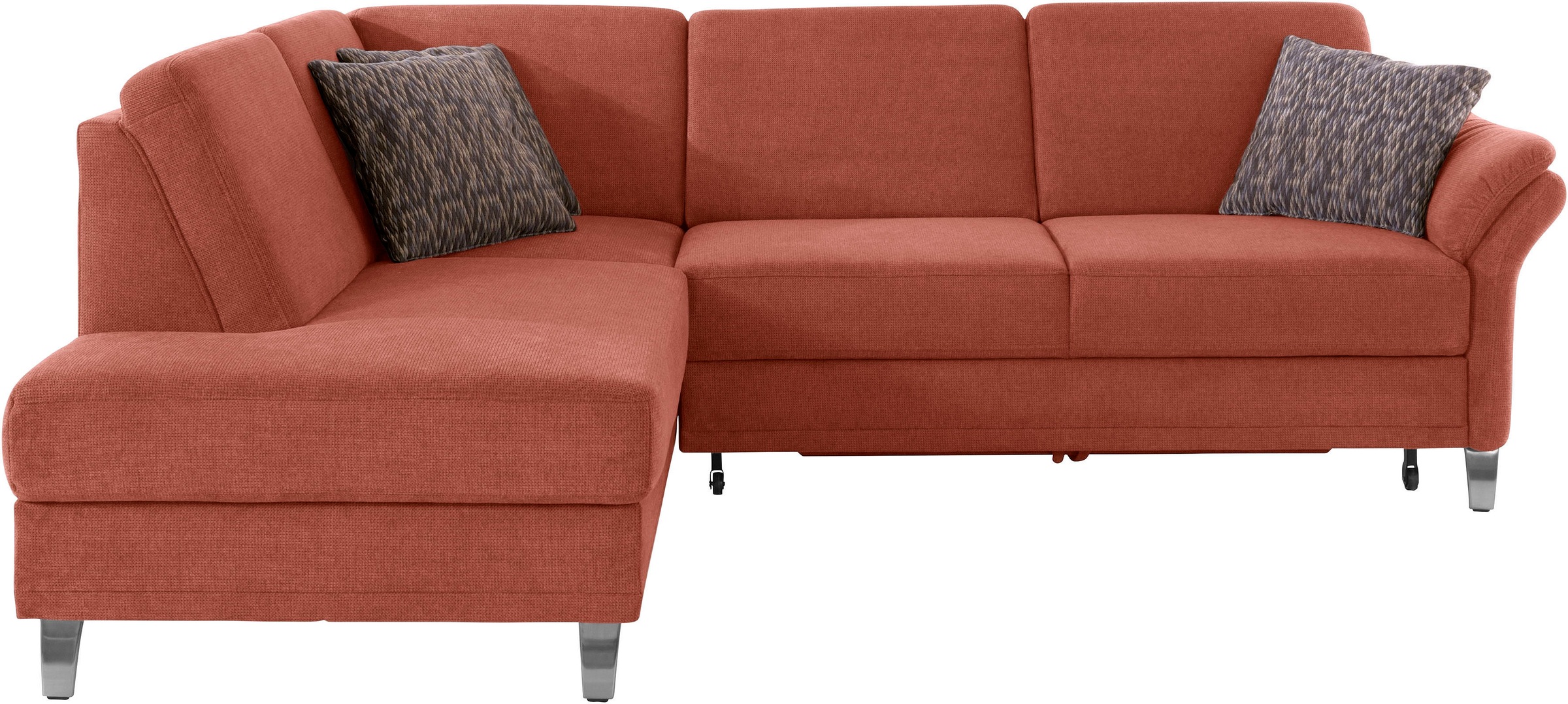 sit&more Ecksofa »Clio L-Form«, wahlweise mit Bettfunktion und Bettkasten, inklusive Federkern