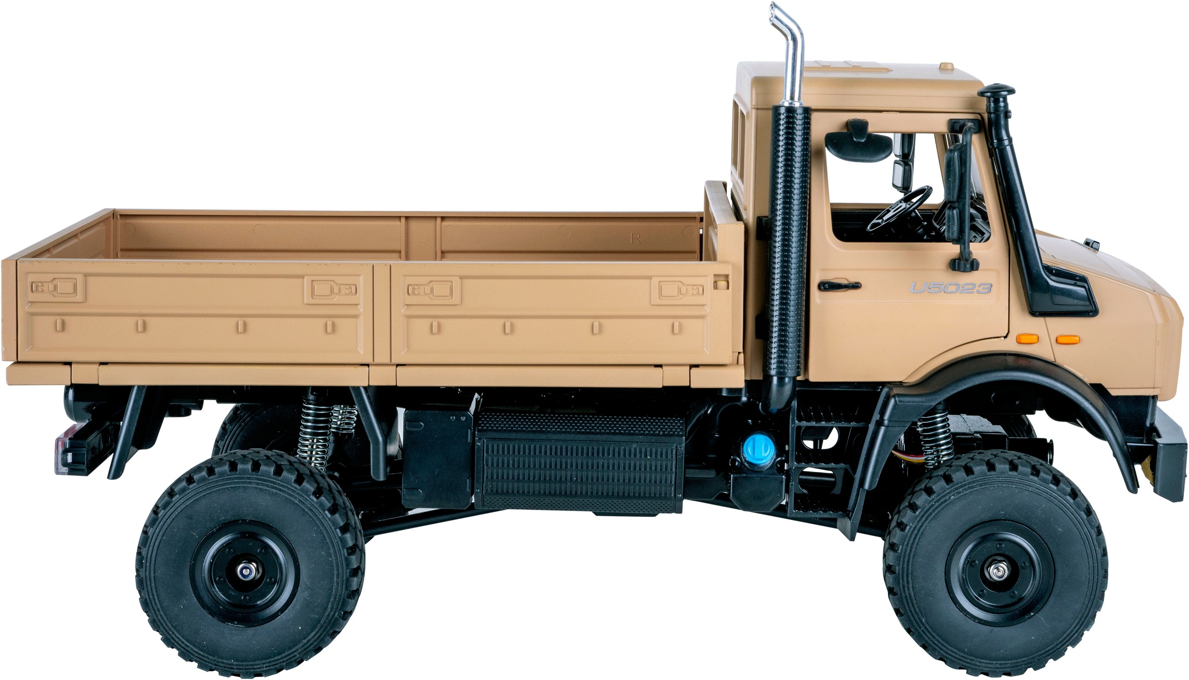 Jamara RC-LKW »Mercedes-Benz Unimog U5023 beige 2,4GHz« LED-Licht; Maßstab 1:14