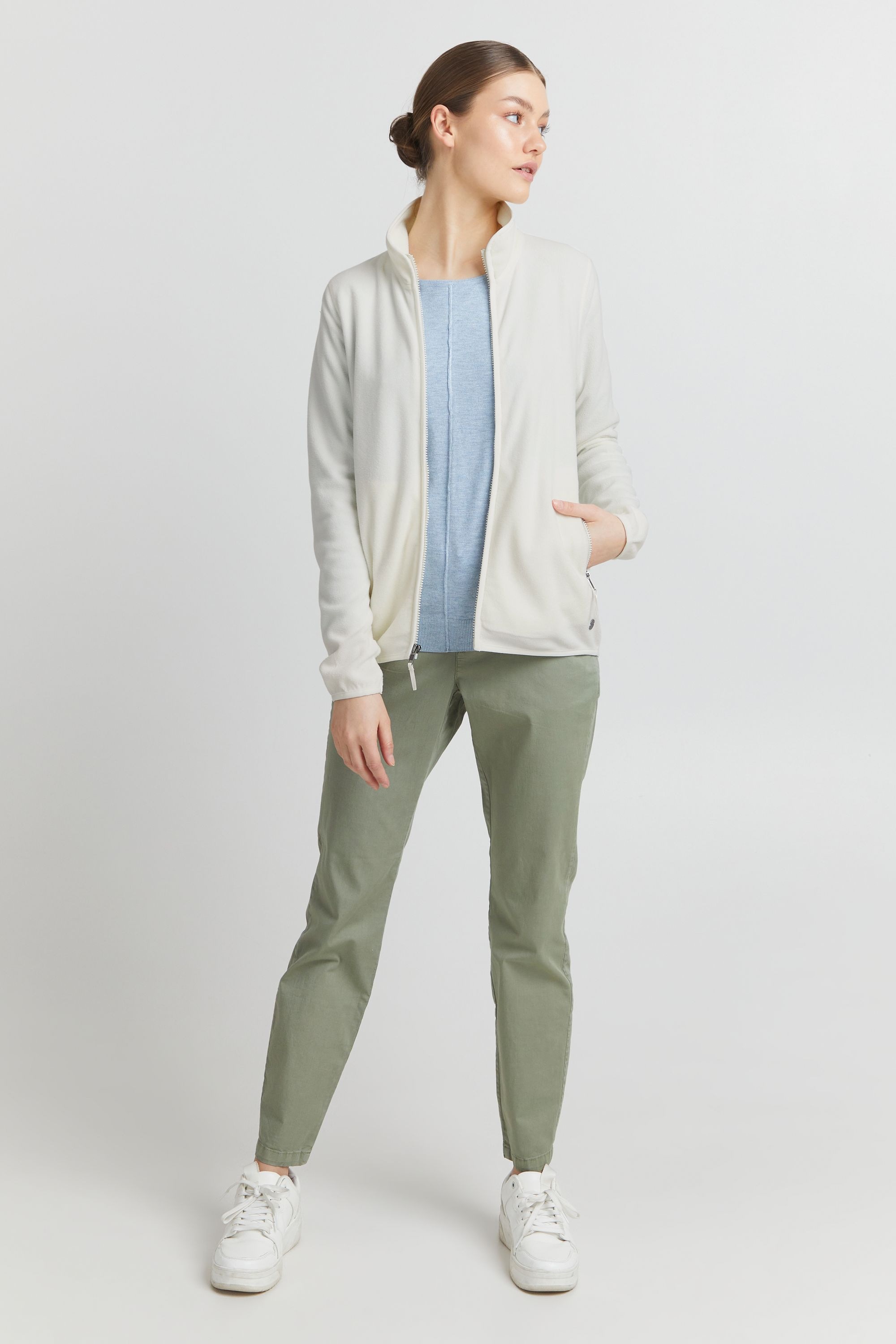 OXMO Fleecejacke »Fleecejacke OXRikka«, ohne Kapuze