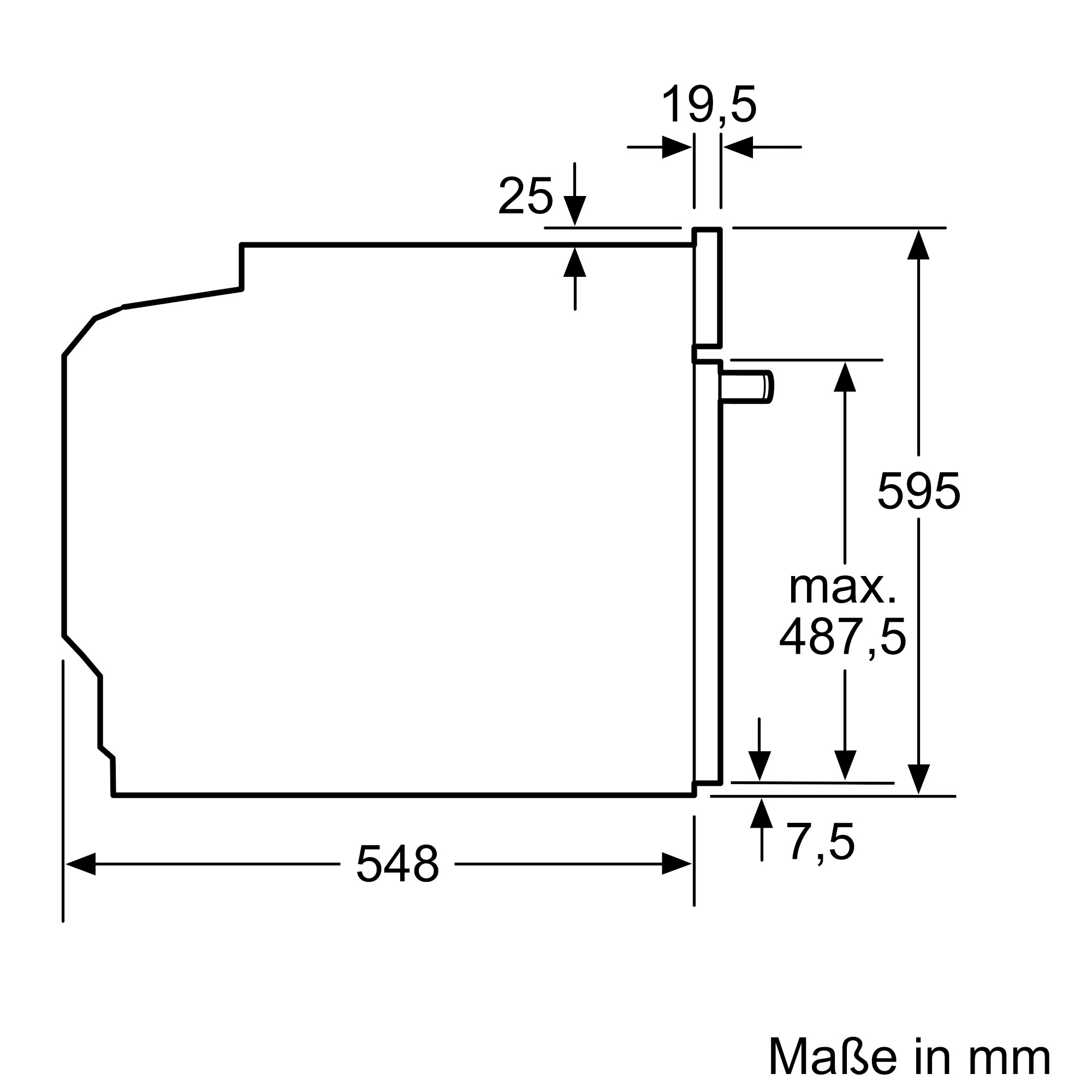 BOSCH Pyrolyse Backofen Serie 2 »HBA571BB4« mit Teleskopauszug nachrüstbar