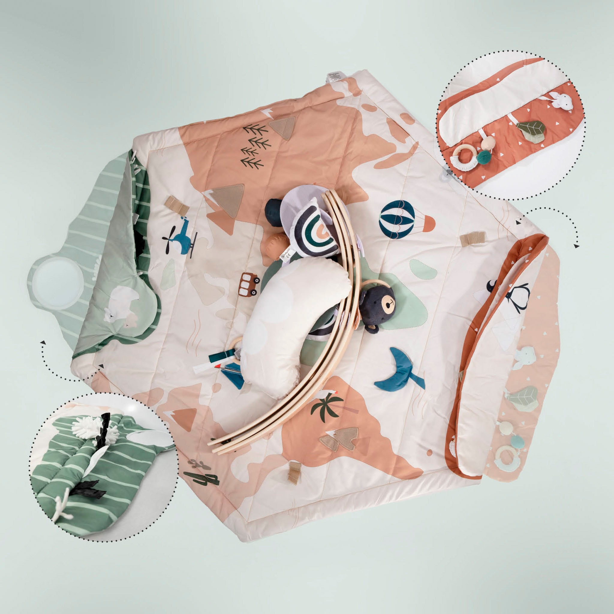BabyGo Spielbogen »Bianca World«, 3D-Activity-Spielmatte