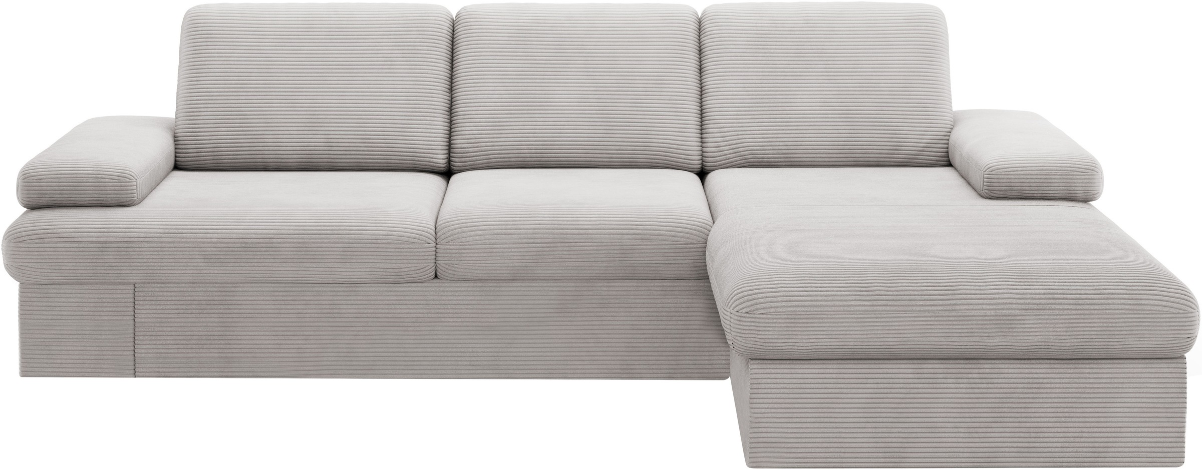 sit&more Ecksofa »Moreno L-Form, B: 247 cm«, mit Armteilverstellung, optional Bettfunktion