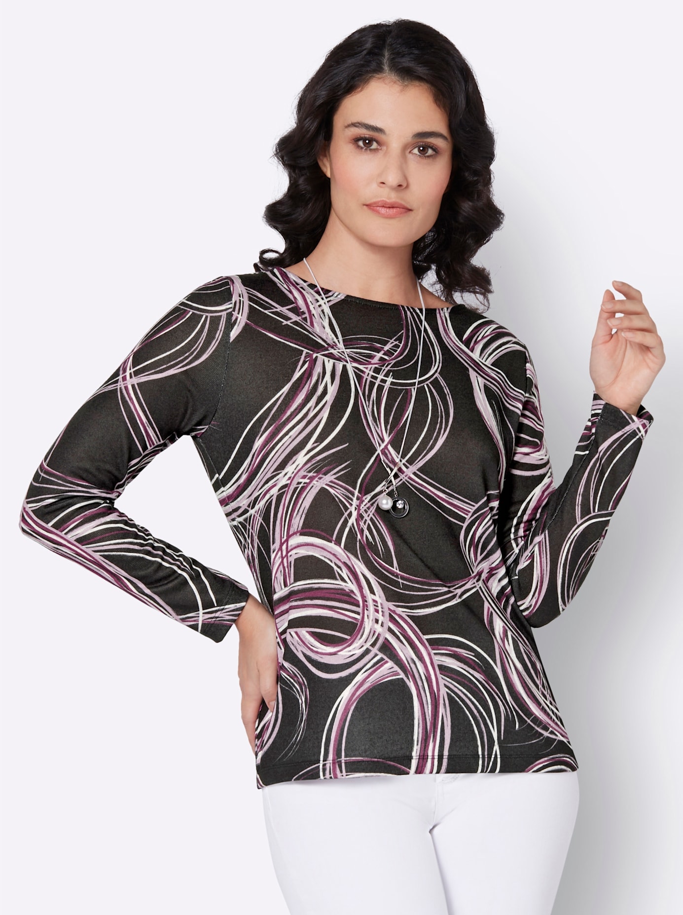 creation L Rundhalsshirt »Shirt«, (1 tlg.)