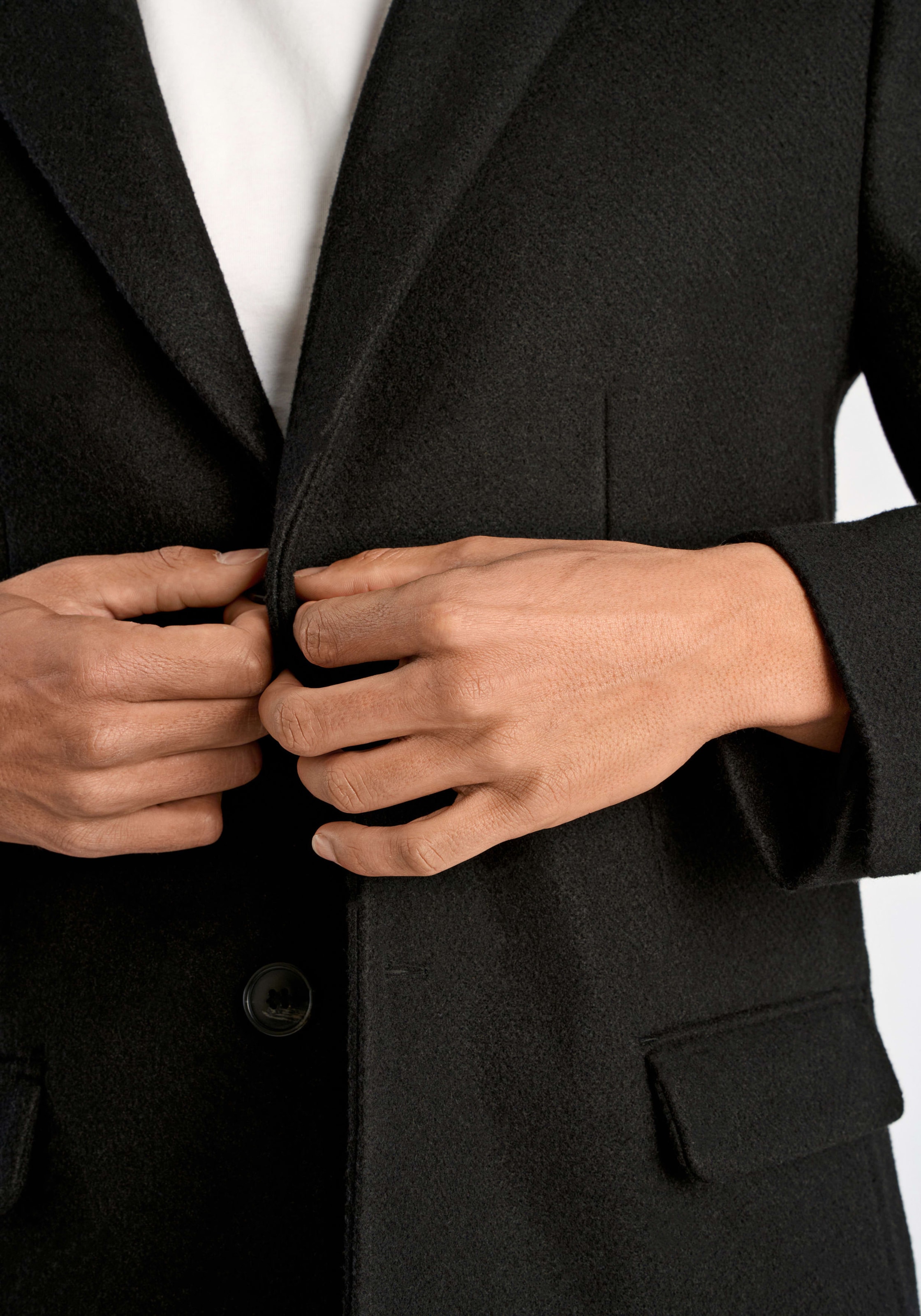 LINDBERGH Wintermantel mit Reverskragen und Knopfleiste