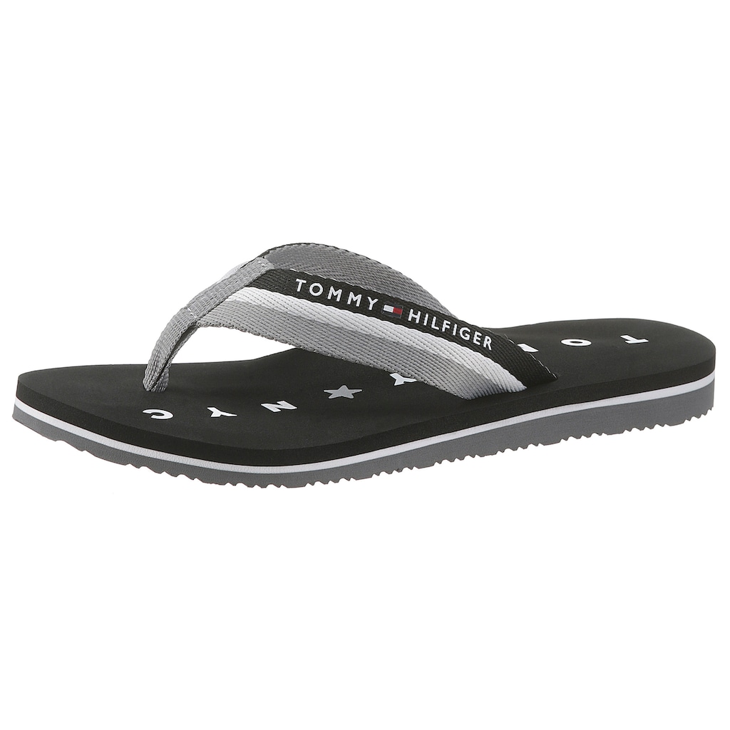 Tommy Hilfiger Zehentrenner »TOMMY LOVES NY BEACH SANDAL«