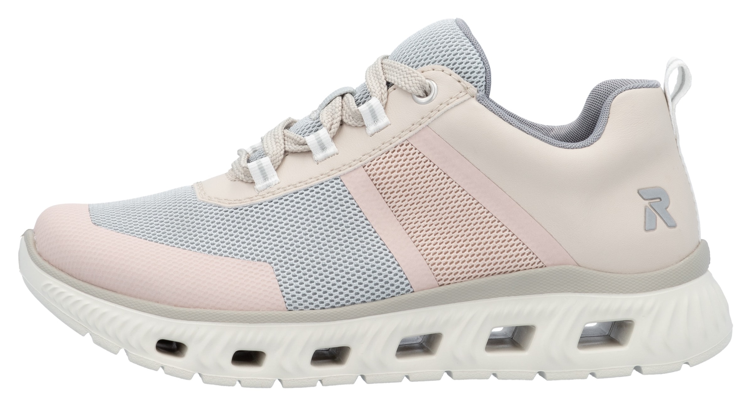 RIEKER Sport Sneaker, in veganer Verarbeitung, Freizeitschuh, Halbschuh, Schnürschuh