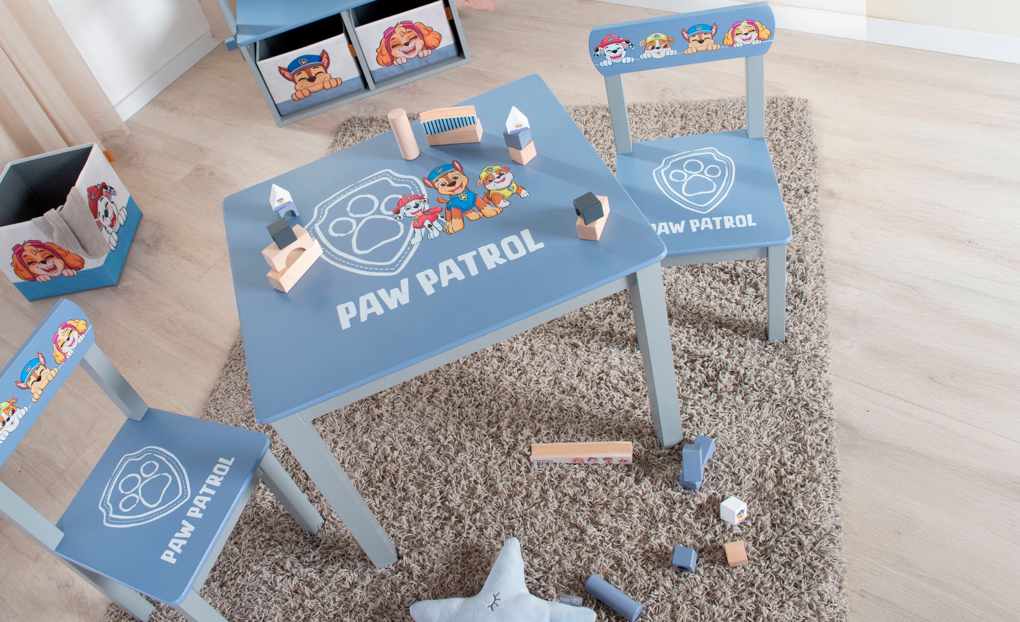 roba® Kindersitzgruppe »Paw Patrol«, (Set), mit Tisch und 2 Kinderstühlen