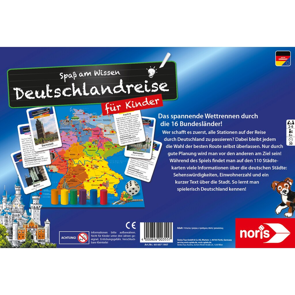Noris Spiel »Spaß am Wissen - Deutschlandreise für Kinder«