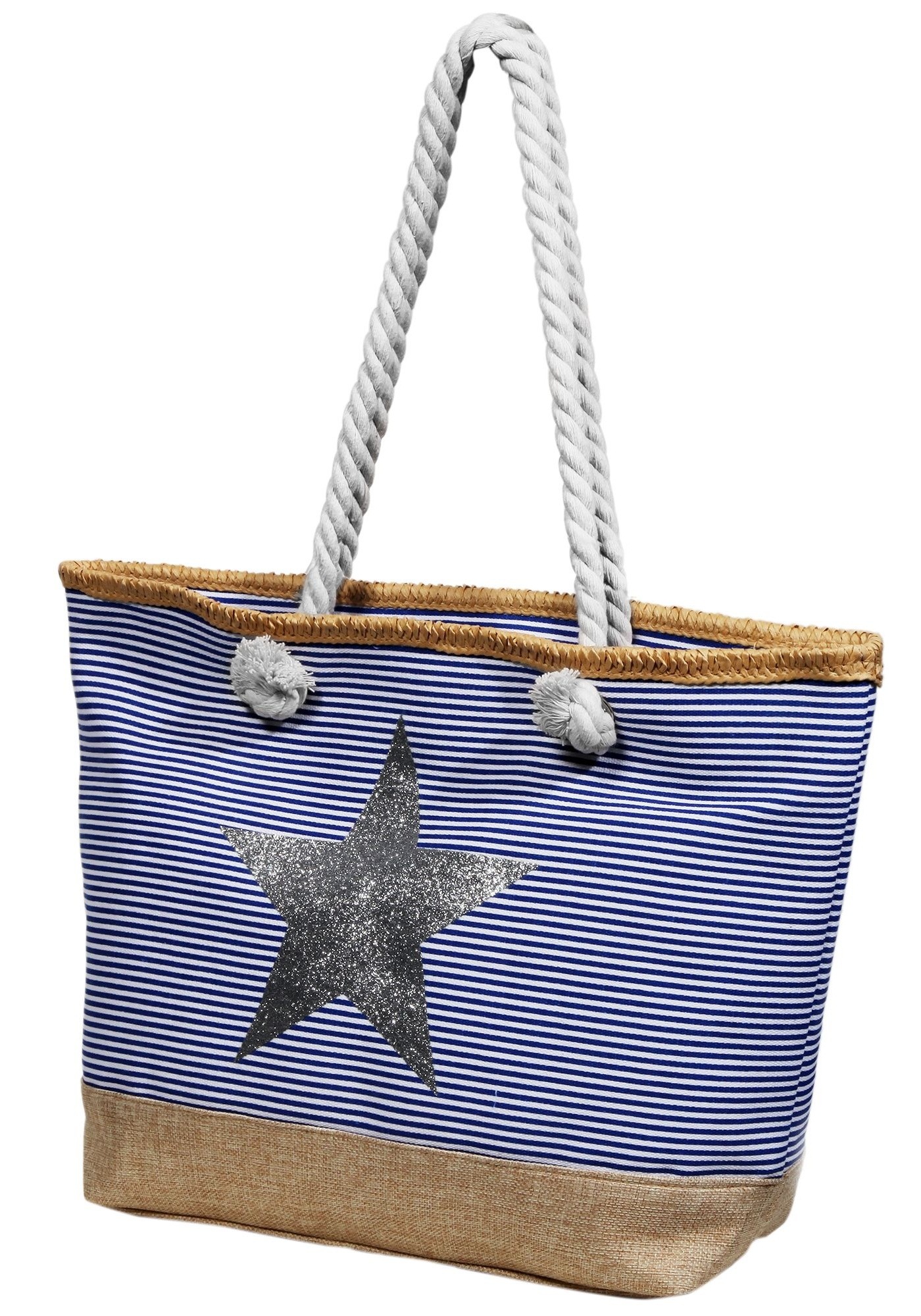 Cham Cham Strandtasche »Damen Textil Stern - XXL Strandtasche Shopper«