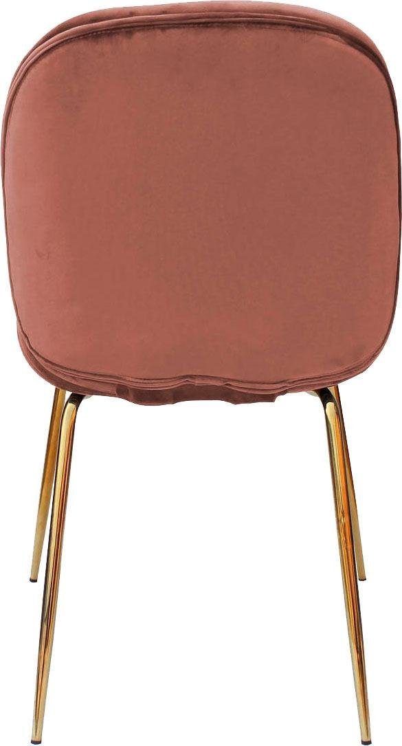 Kayoom Stuhl »Charlize 110 2er-Set, TOPSELLER! Esszimmerstühle,moderne Optik«, (Set), 2 St., Samtstoff, samtweicher Bezug, bequem, zeitlos, moderne Optik