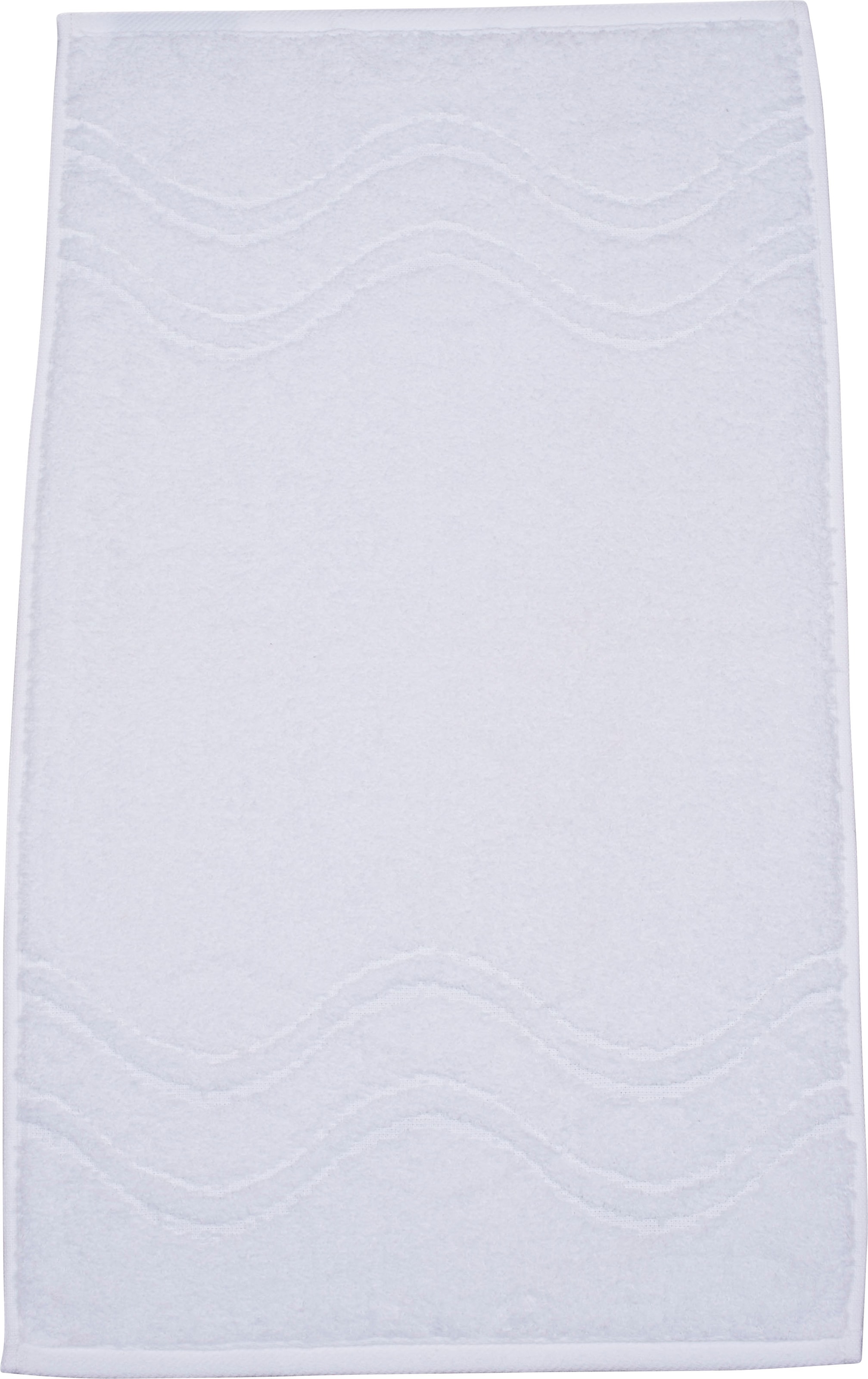 ROSS Gästehandtuch »Cashmere feeling«, (Packung, 6 St.), 100% Baumwolle, mit Wellen-Bordüre, große Farbauswahl