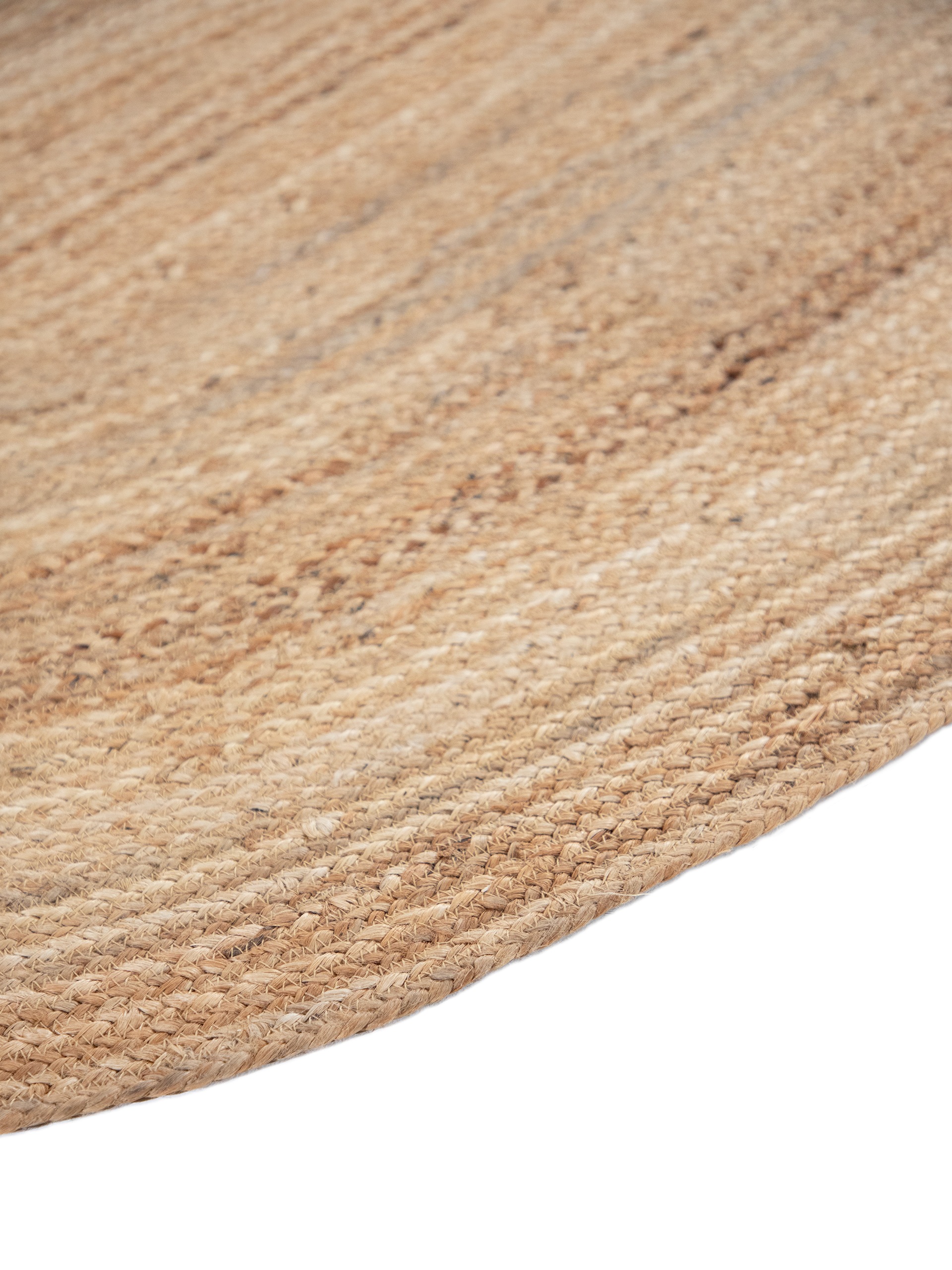 carpetfine Teppich »Nele Juteteppich Naturfaser«, rund, 6 mm Höhe, geflochtener Wendeteppich aus 100%Jute, in rund und oval, viele Größen