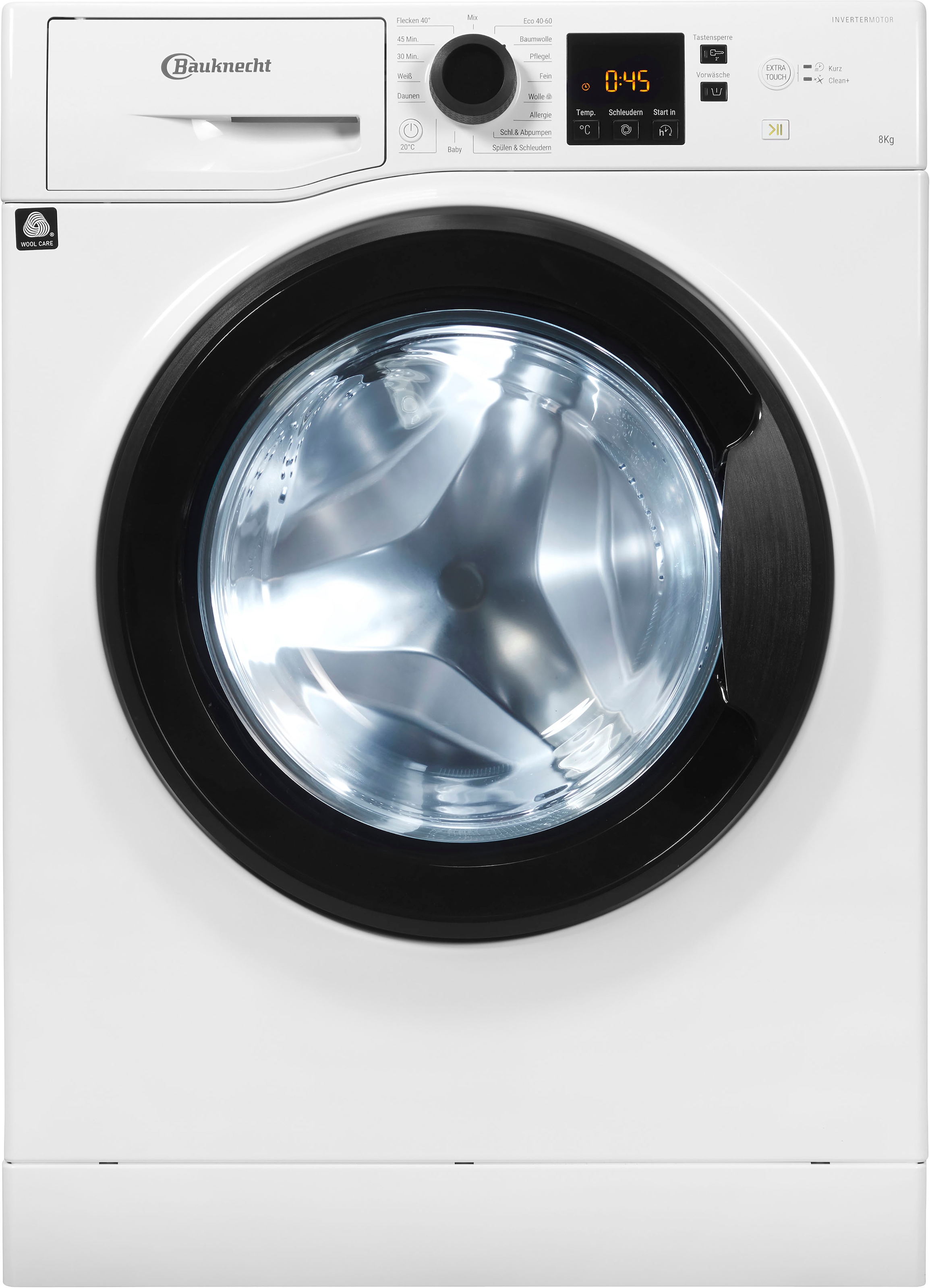BAUKNECHT Waschmaschine »Super Eco 845 mit U/min, A«, 845 XXL Eco kg, Herstellergarantie Garantie 1400 Jahren 4 Jahre 8 3 A, Super