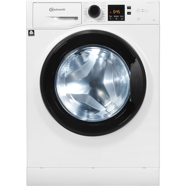 BAUKNECHT Waschmaschine »Super Eco 845 A«, Super Eco 845 A, 8 kg, 1400 U/min,  4 Jahre Herstellergarantie mit 3 Jahren XXL Garantie