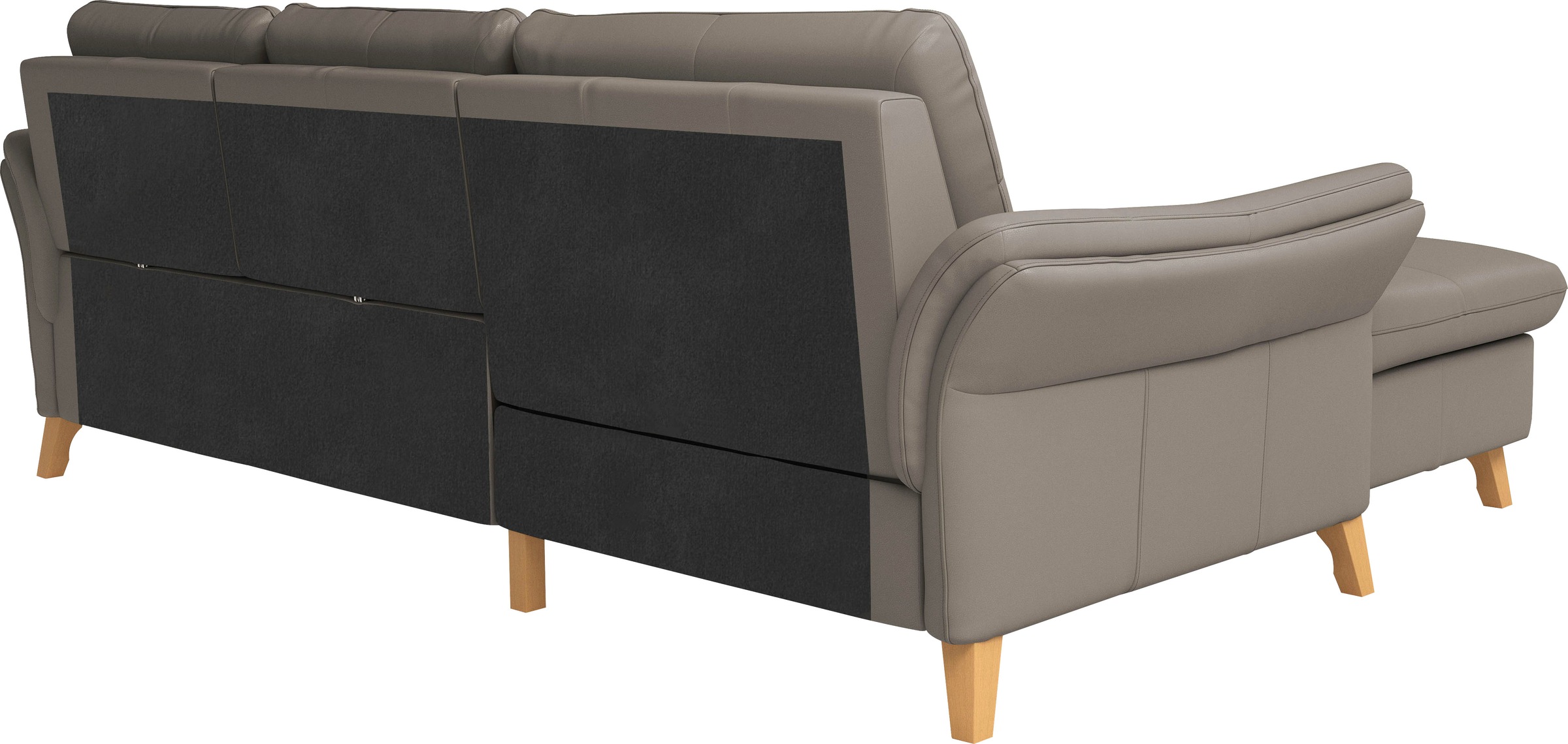 sit&more Ecksofa »Göteborg«, Sitztiefenverstellung und Federkern, wahlweise mit Bettfunktion