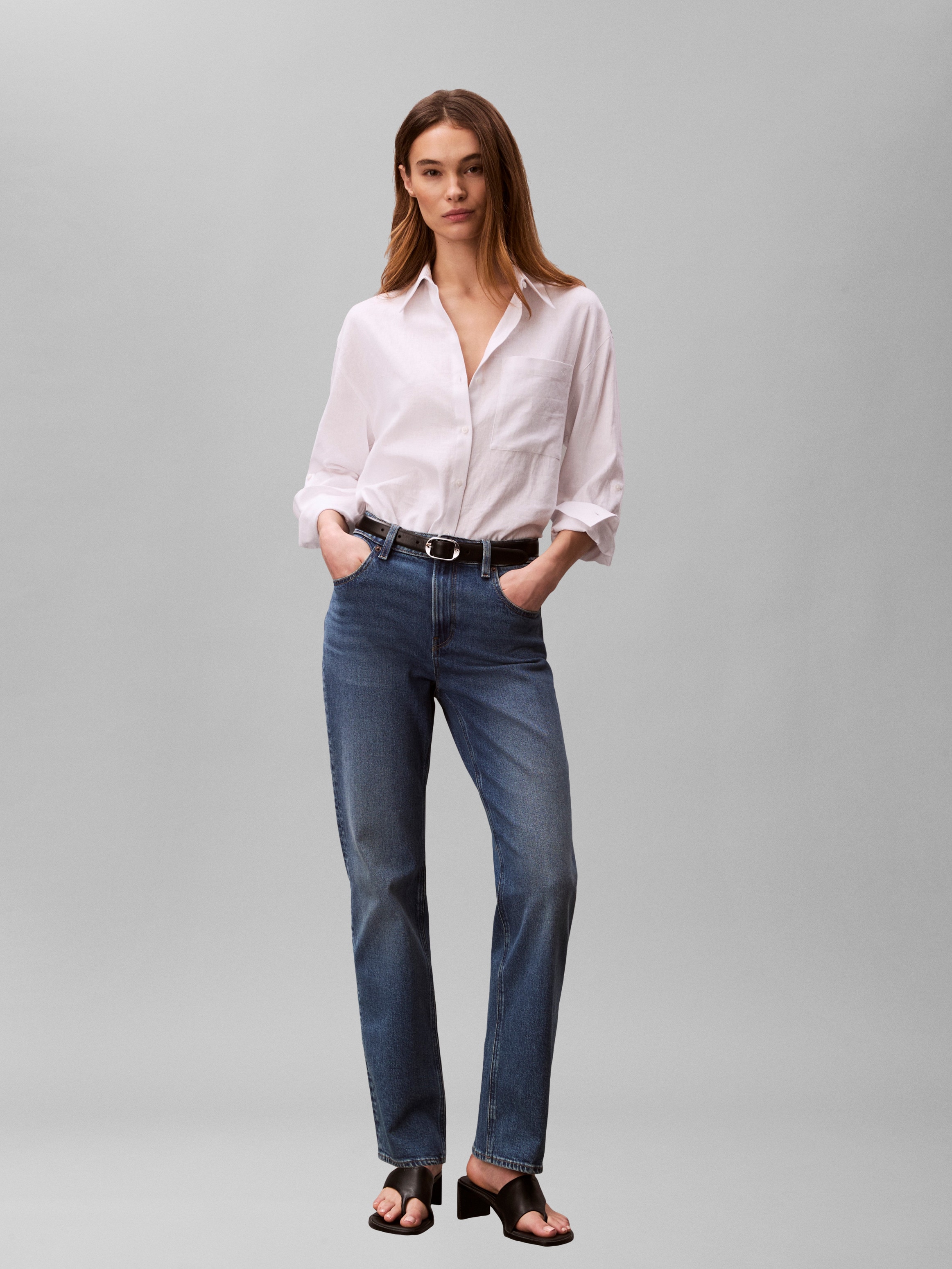 Calvin Klein Jeans High-waist-Jeans Regular fit mit high waist Passform