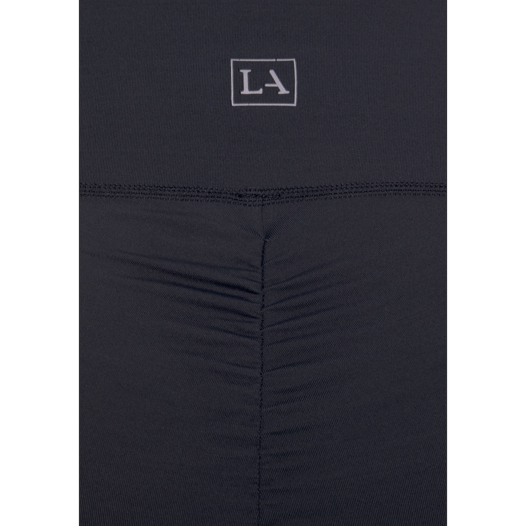 LASCANA ACTIVE Funktionsleggings »-Sport Leggings«, mit kleiner Raffung, Loungewear