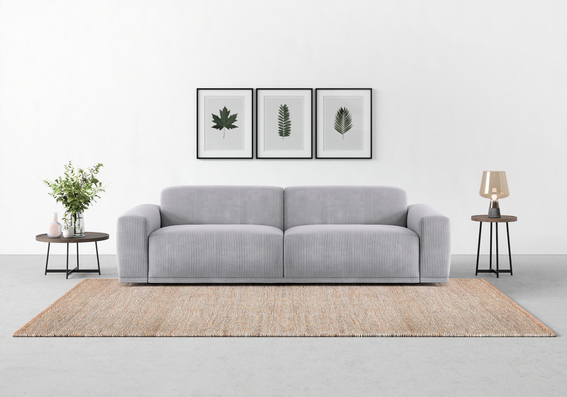 TRENDMANUFAKTUR Big-Sofa »Braga, mit hochwertigem Kaltschaum, Megasofa, in Cord...