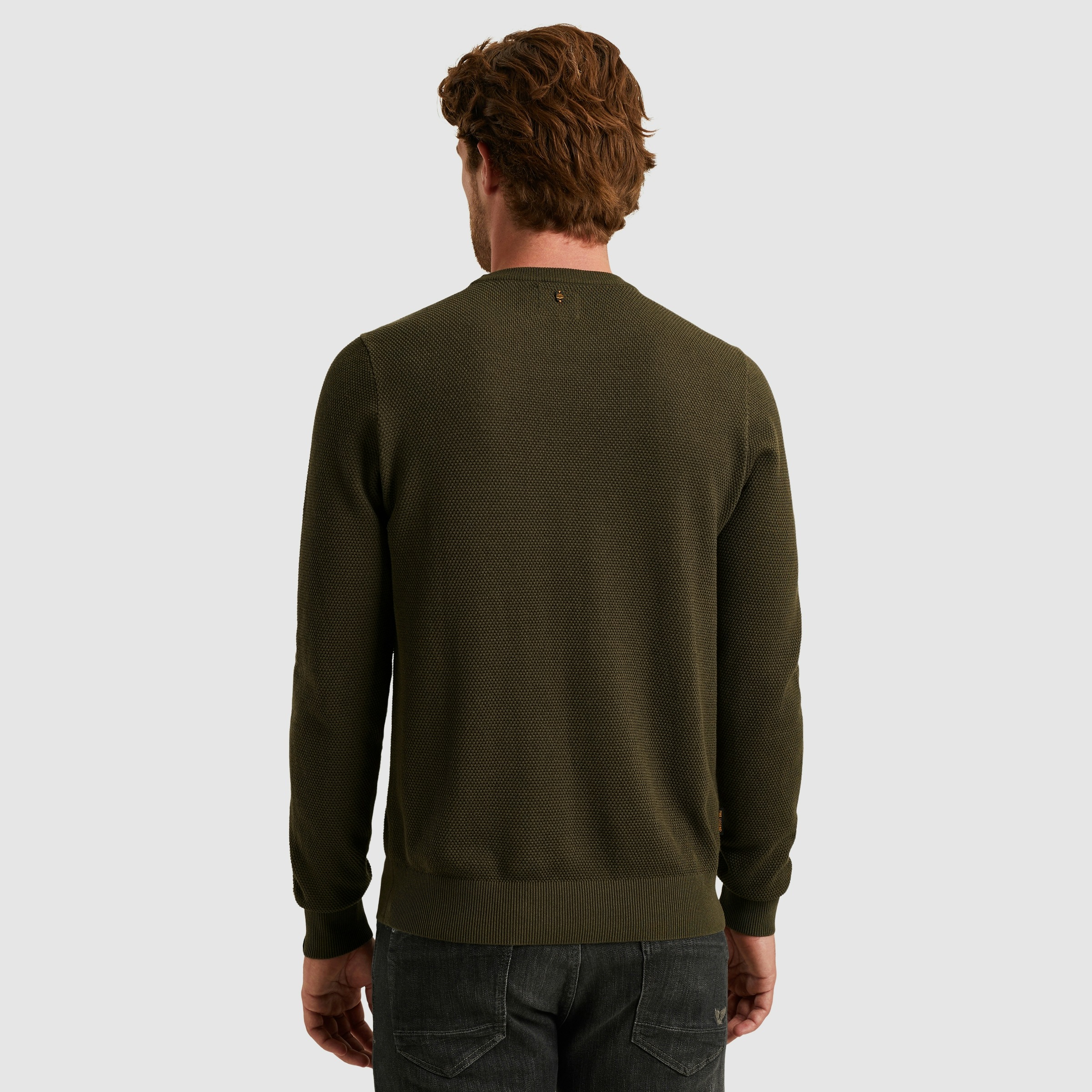 PME LEGEND Rundhalspullover, mit Logo Stickerei