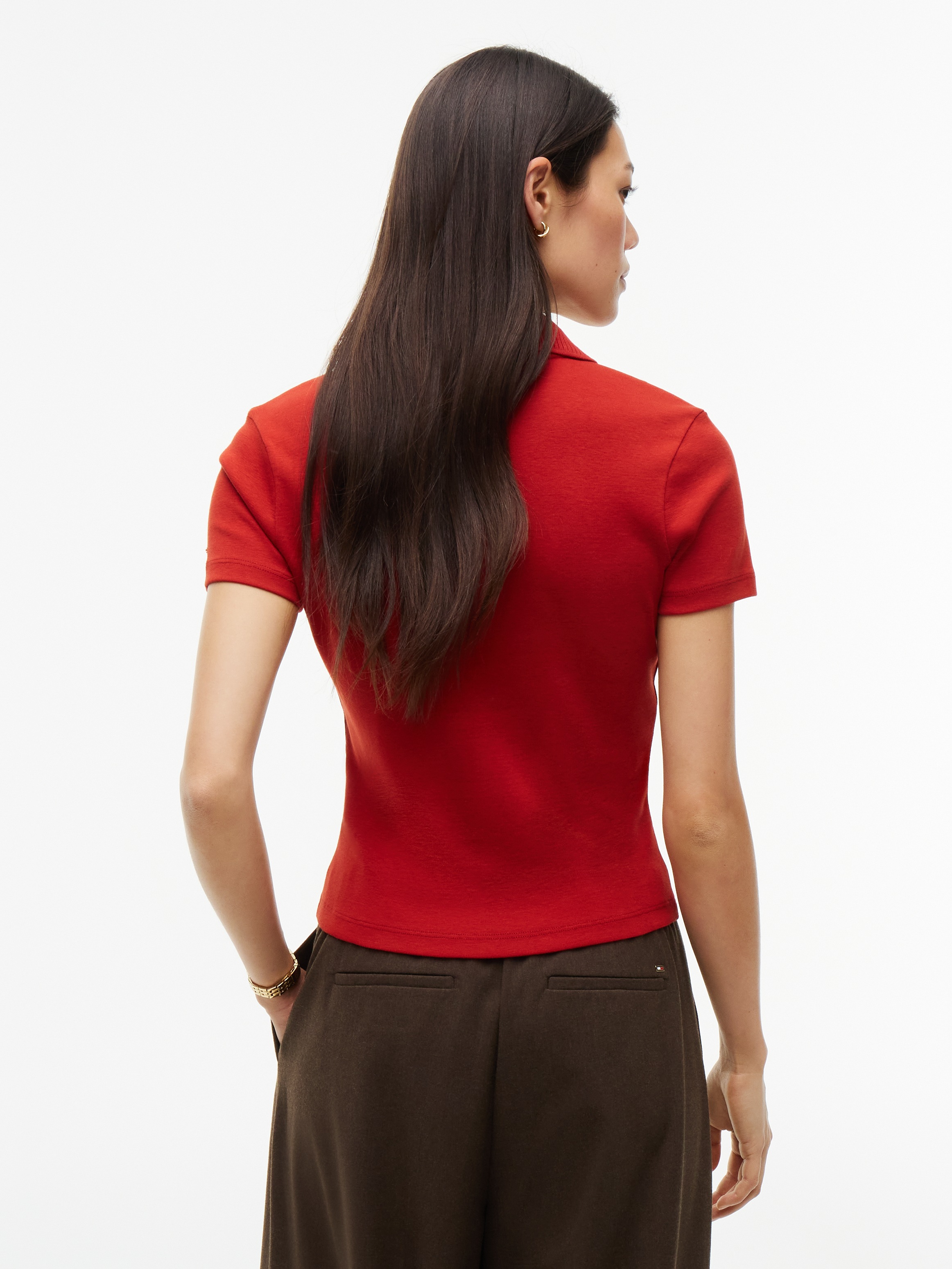 Tommy Hilfiger Poloshirt »GOLD BUTTON REG S/S POLO« Baumwolle