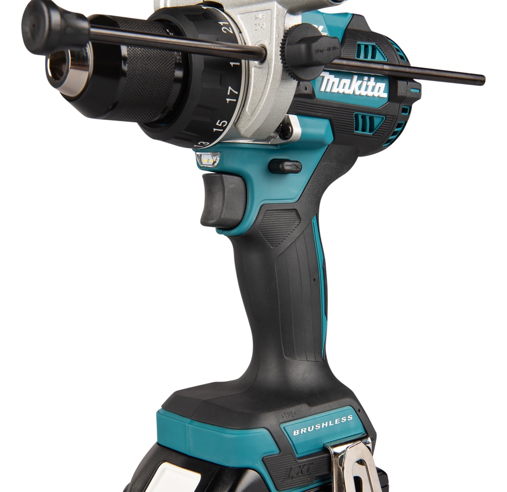 Makita Akku-Schlagbohrschrauber »»DHP492Z« 18V, max. 141 Nm, ohne Akku und Ladegerät« extra stark + bürstenlos für intensive Bohrungen mit und ohne Schlag