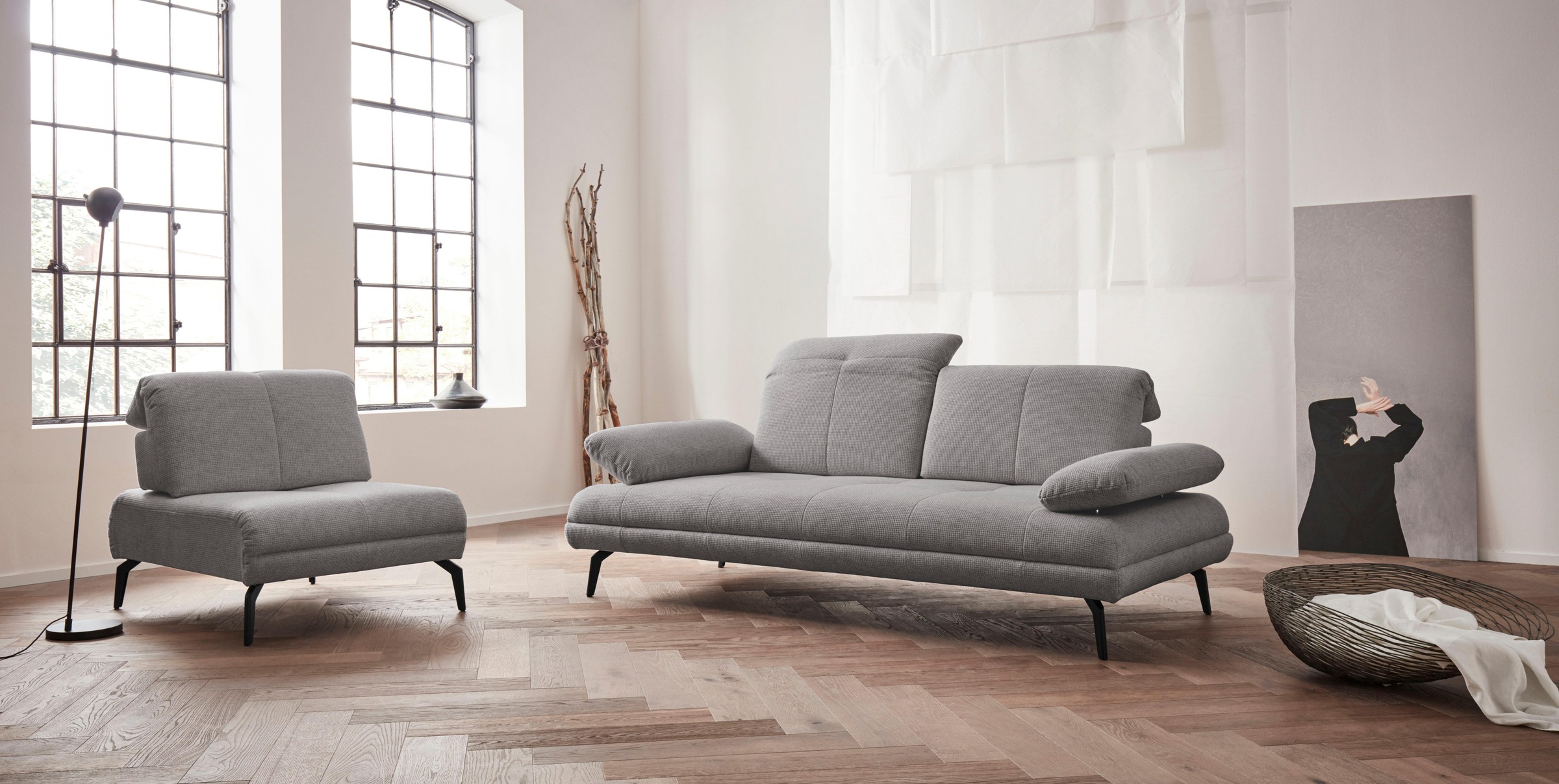 Home affaire 2-Sitzer »Stenlille« incl. Sitztiefen-, Kopfteil- und Armteilverstellung