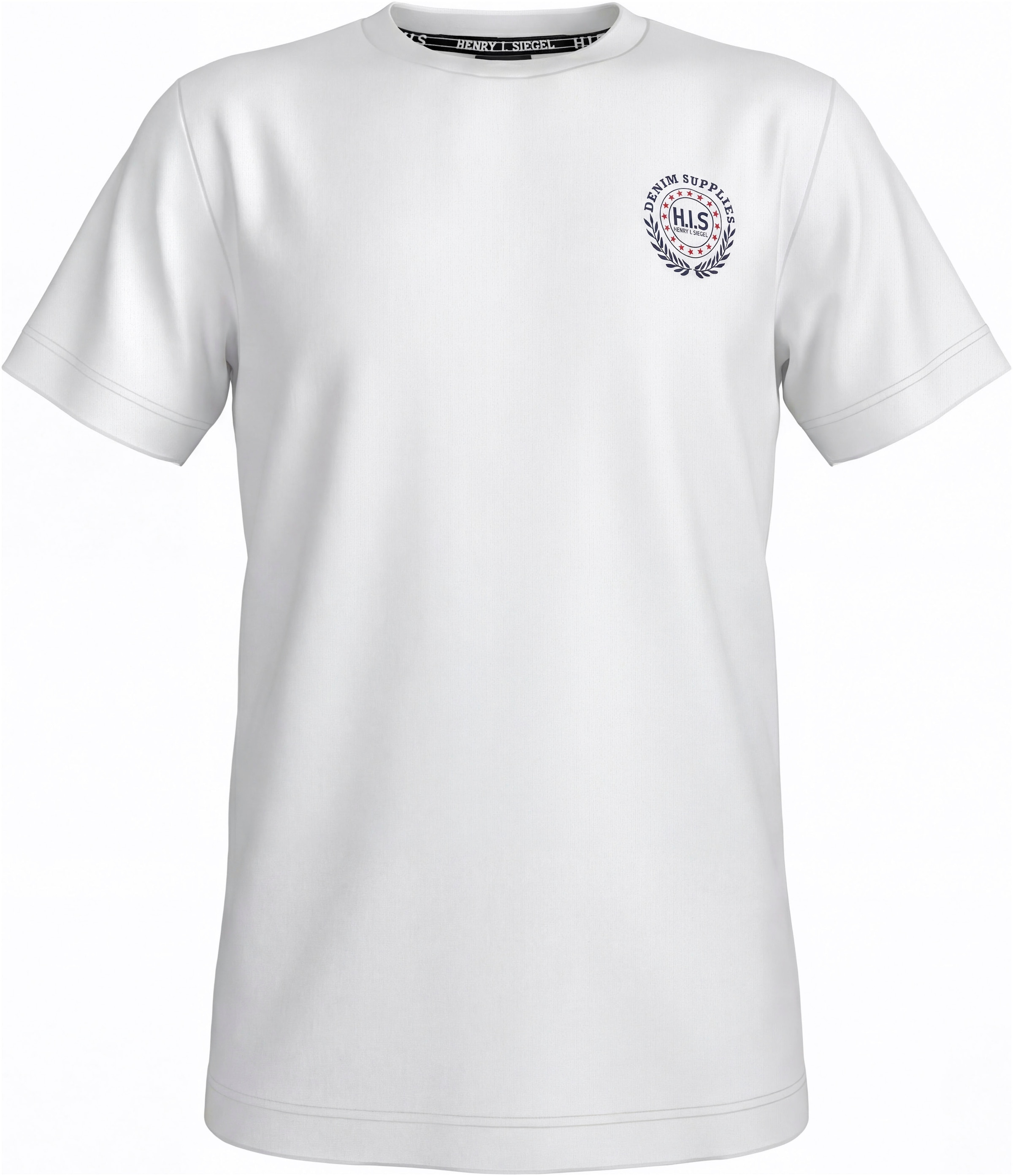 H.I.S T-Shirt »2er Pack T-Shirts mit Logodrucken für Jungen« Packung, 2, 2 tlg. Basic Schnitt, kurze Ärmel, bedruckte Optik, Logodrucke