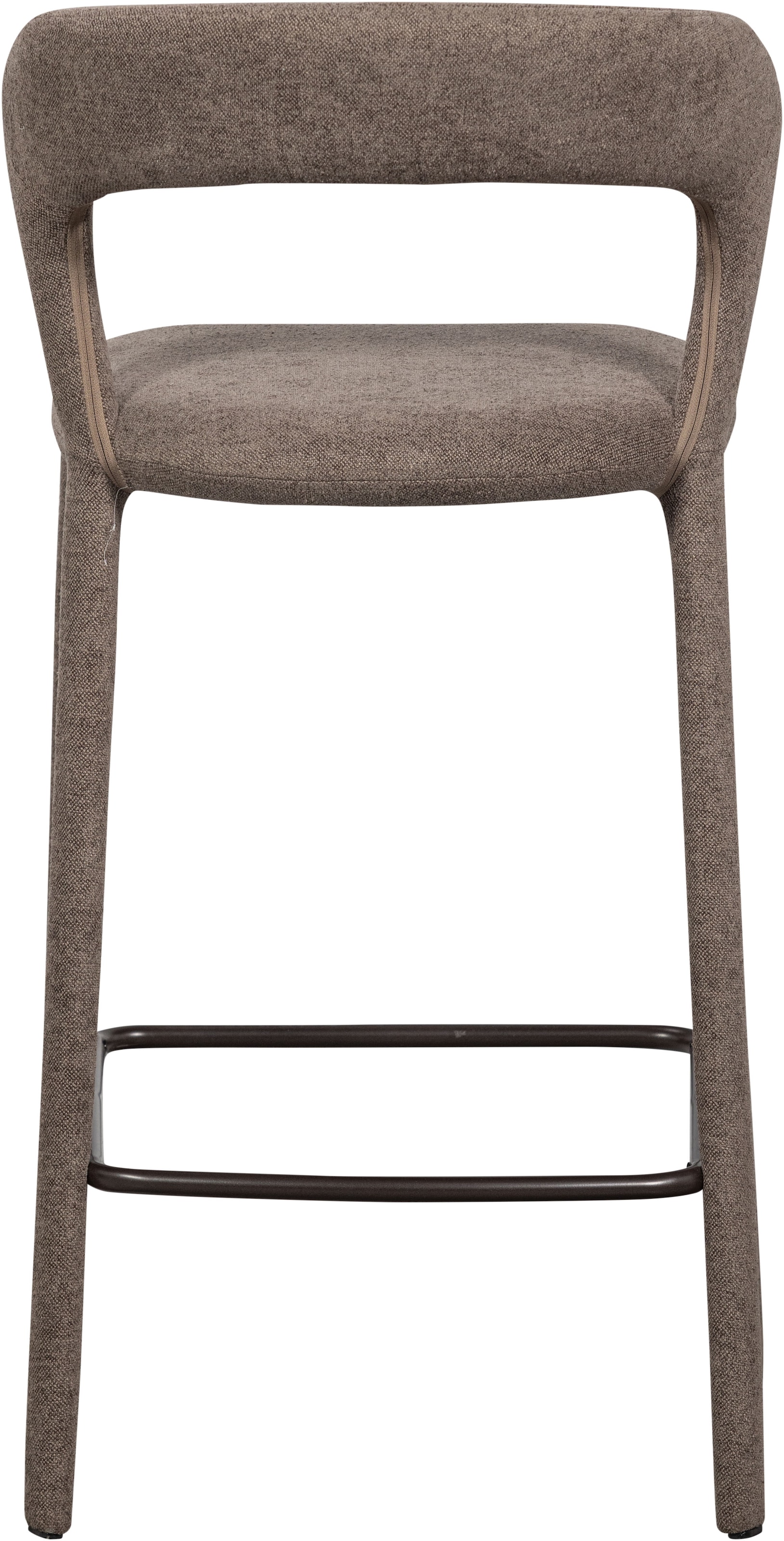 WOOOD Barhocker »Noble mit vollgepolstertem Gestell und Fußstütze B 48 x T 52 x H 95 cm« Gewebter Bezug, Hohe Verschleißfestigkeit, Tragkraft 150 kg