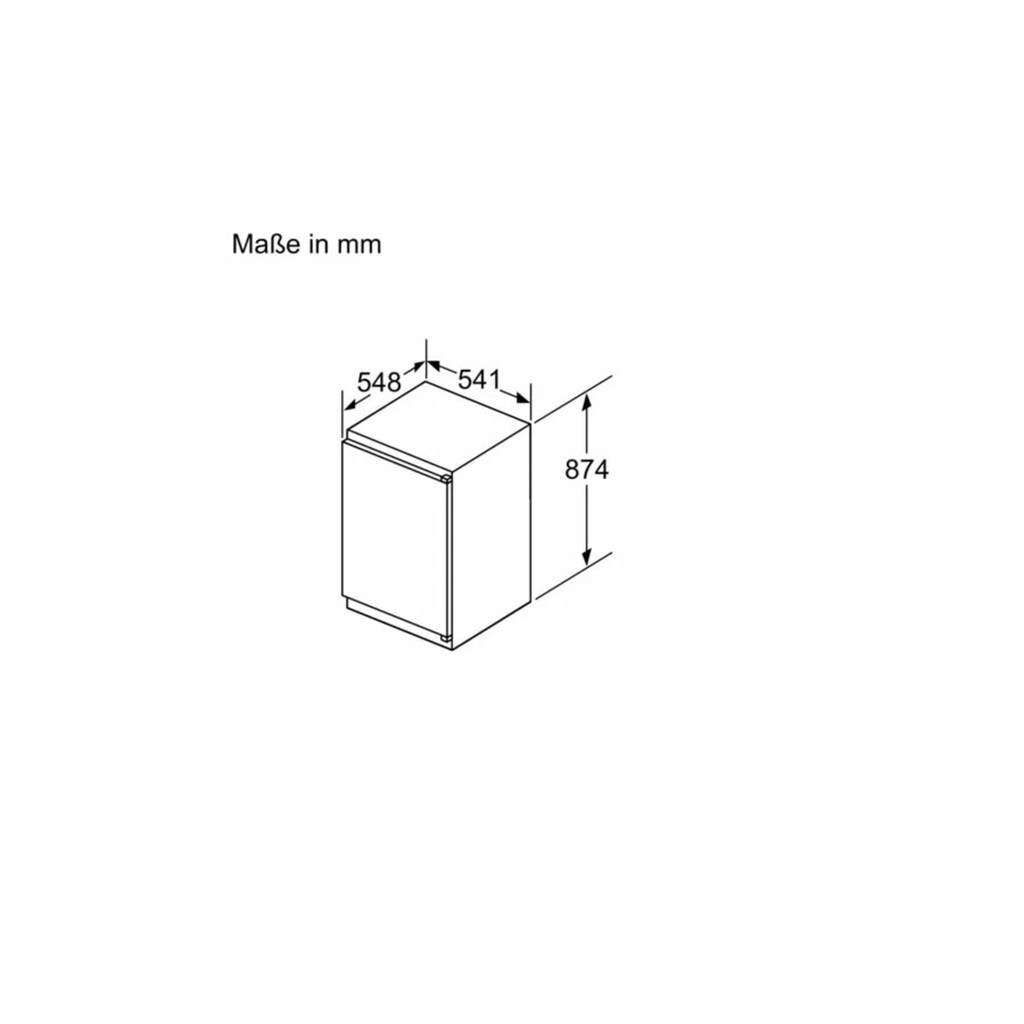 NEFF Einbaukühlschrank »KI1211SE0«, KI1211SE0, 87,4 cm hoch, 54,1 cm breit