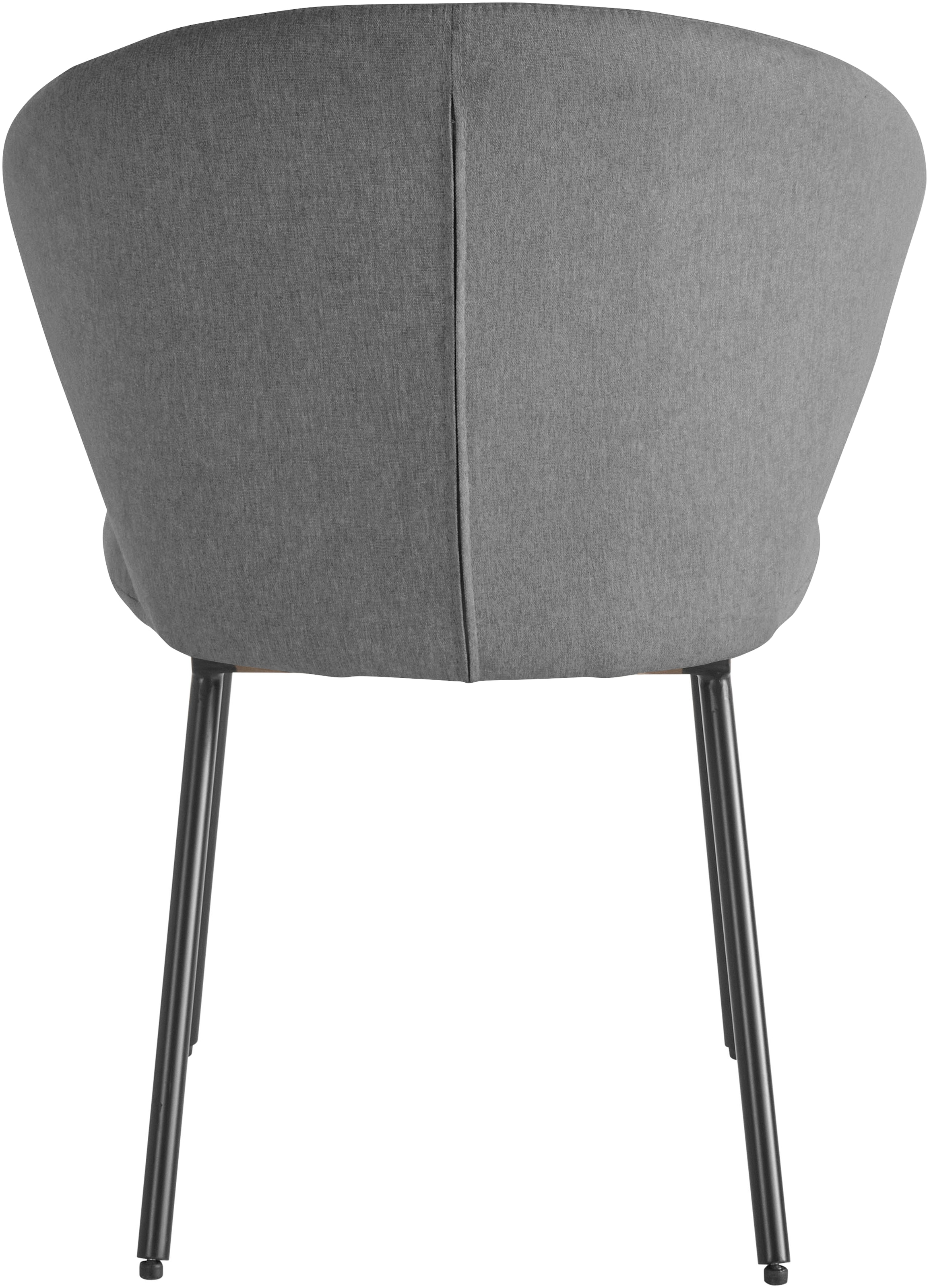 LeGer Home by Lena Gercke Esszimmerstuhl »Galilea«, (Set), 2 St., Struktur, mit elegantem Strukturstoffbezug und stabilem Metallfuß
