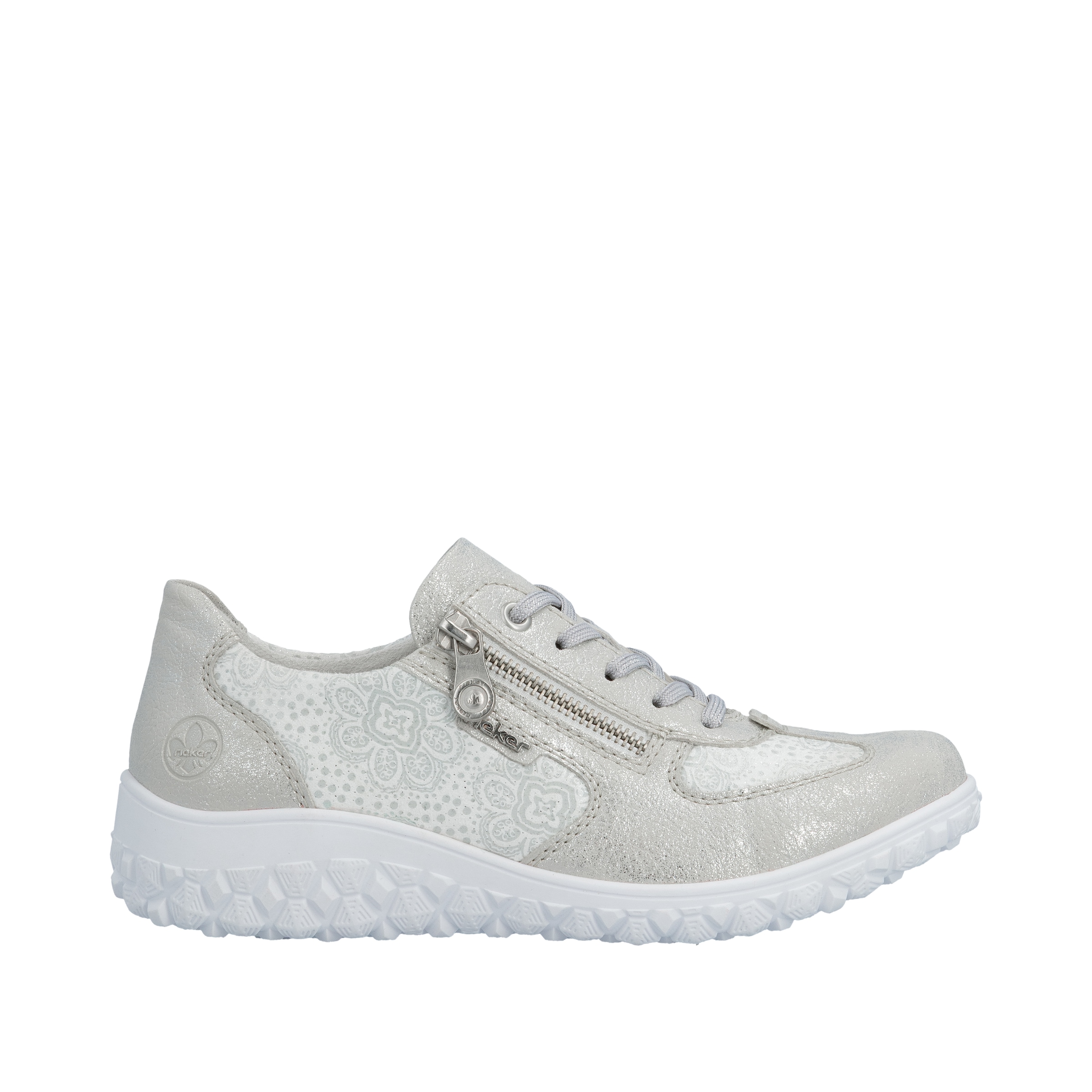 Rieker Sneaker  Halbschuh, Schnürschuh, Freizeitsneaker mit floralem Muster
