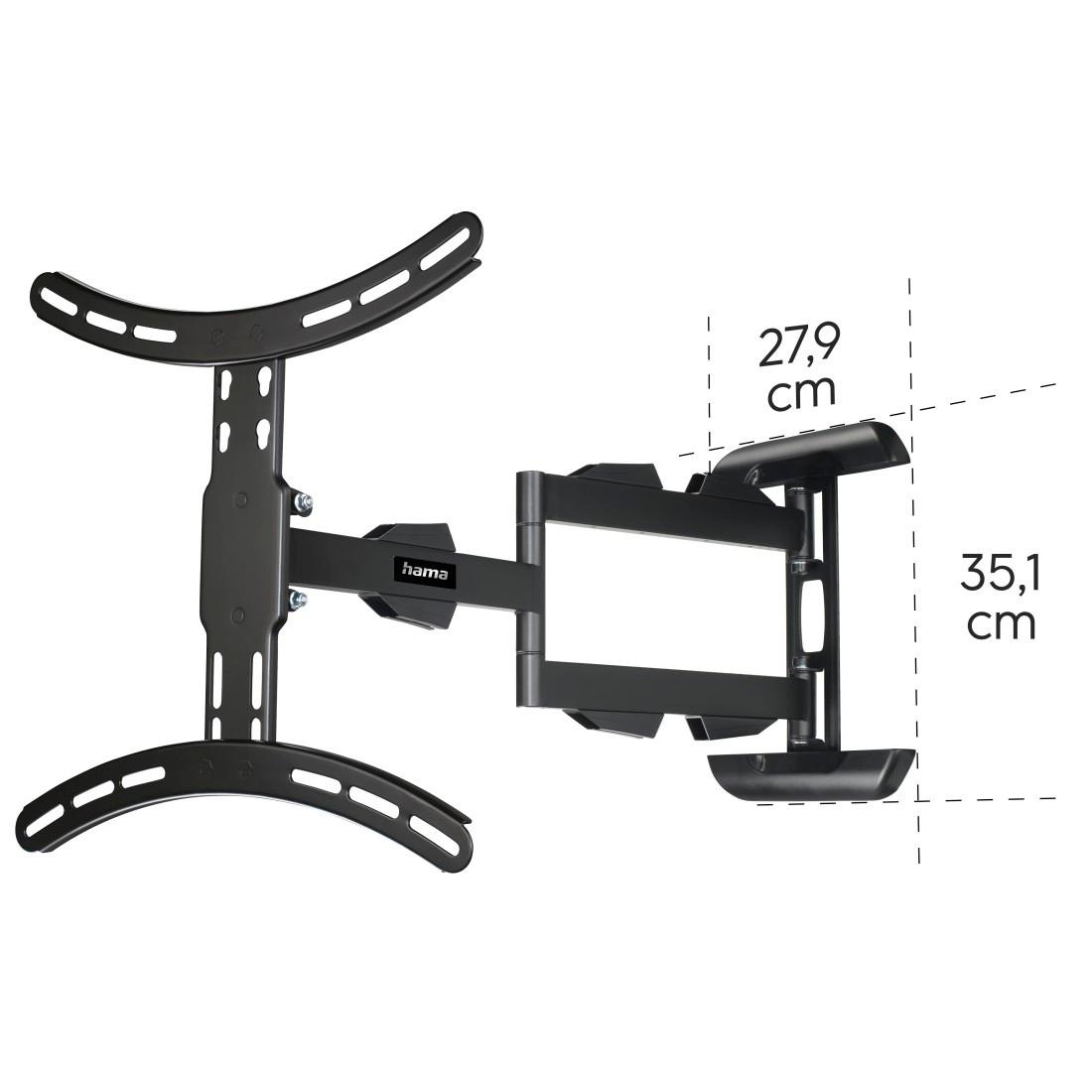 Hama TV-Wandhalterung »schwenkbar, ausziehbar, langer Arm,81 - 165 cm (32"- 65"),43",50",55"«, bis 165 cm Zoll