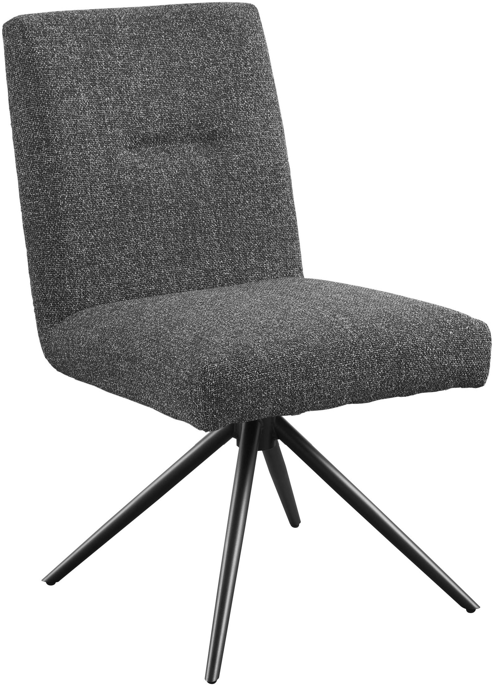 set one by Musterring Esszimmerstuhl »Tracy«, Webstoff, 2er-Set, Stativgestell schwarz, Sitz aus Webstoff, B52 x T65 cm