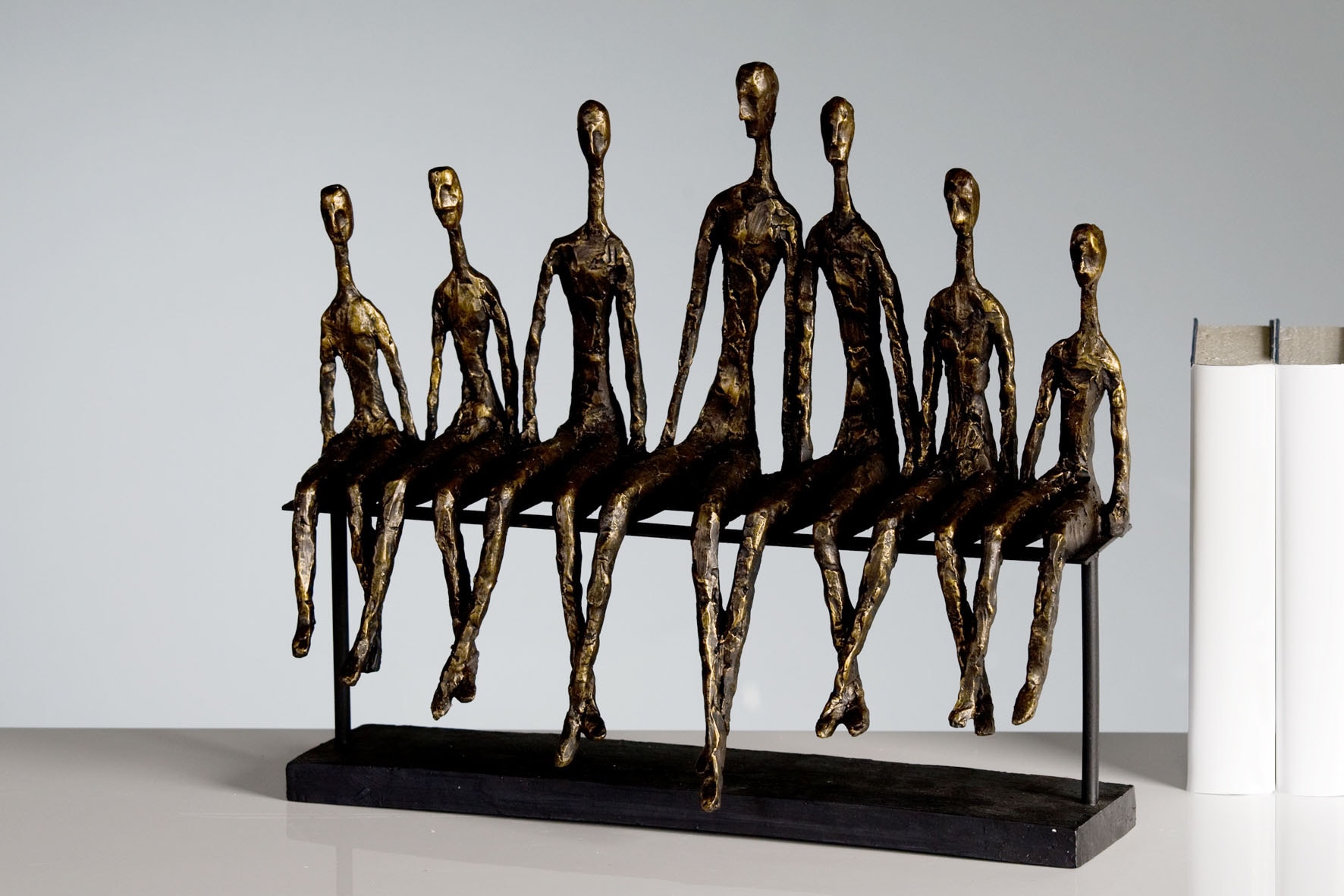 35 mit Höhe Community«, bestellen Gilde »Skulptur auf Raten Dekoobjekt, cm, by Spruchanhänger, Wohnzimmer Casablanca Dekofigur