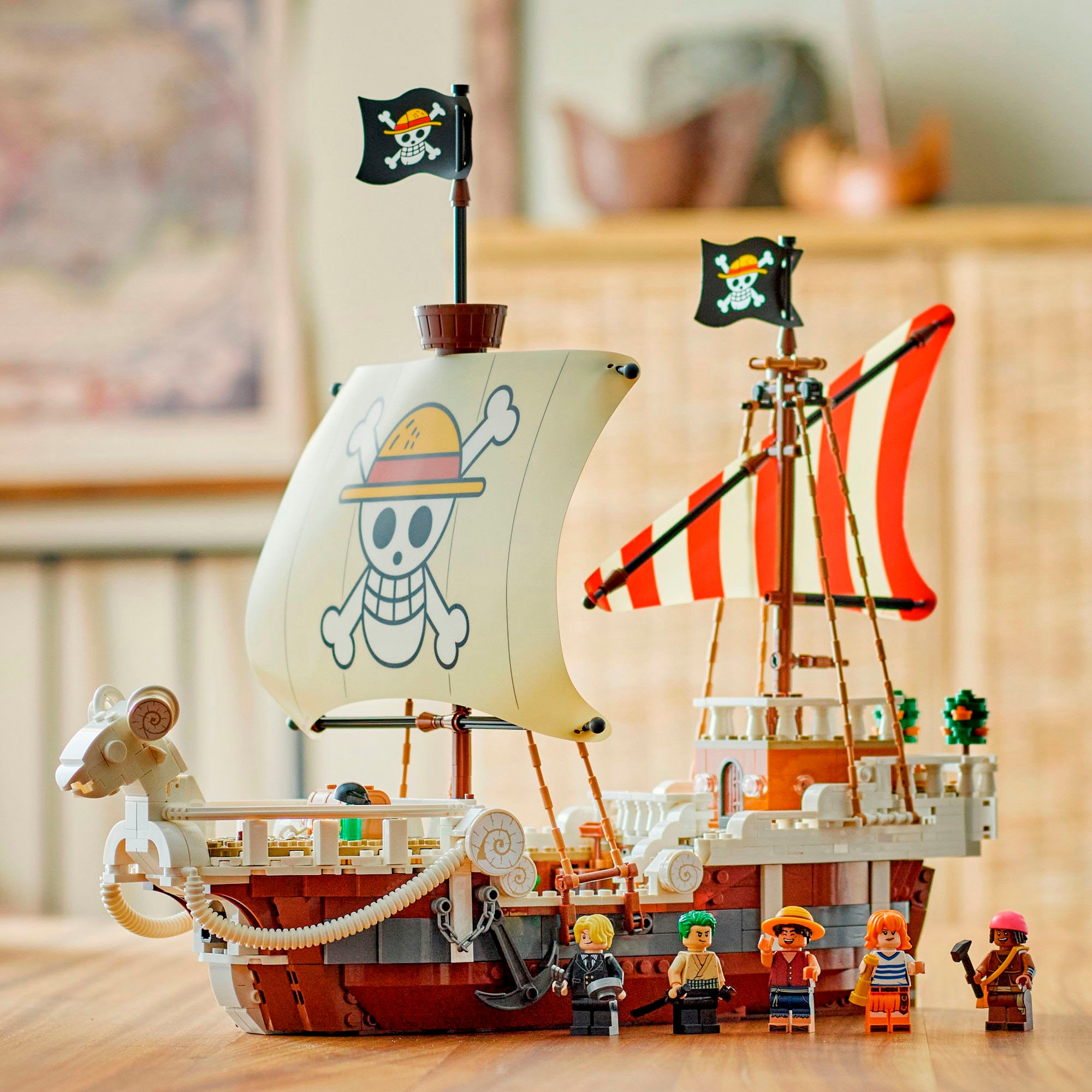 LEGO® Konstruktionsspielsteine »Das Piratenschiff Flying Lamb (75639), LEGO One Piece«, (1376 St.), Made in Europe