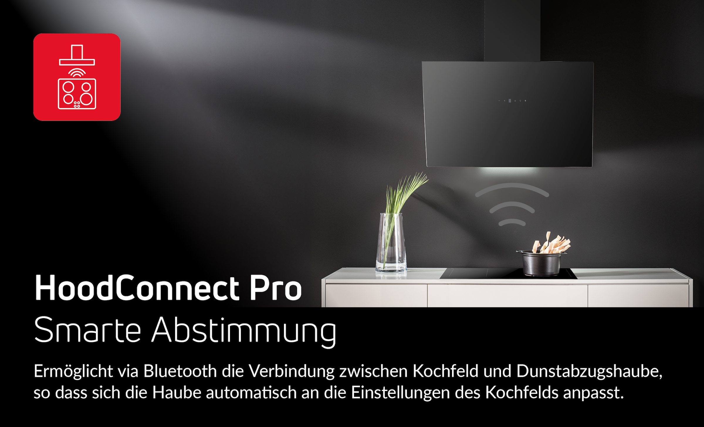Amica Induktions-Kochfeld »KMI 776 760 E HC« HoodConnect Pro - Intelligentes Zusammenspiel von Kochfeld und Haube