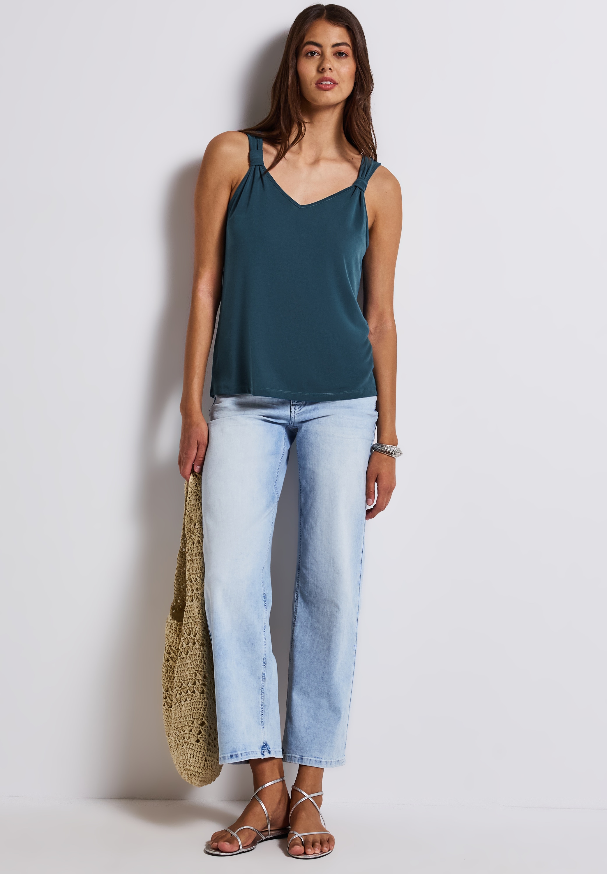STREET ONE Shirttop, mit Knoten