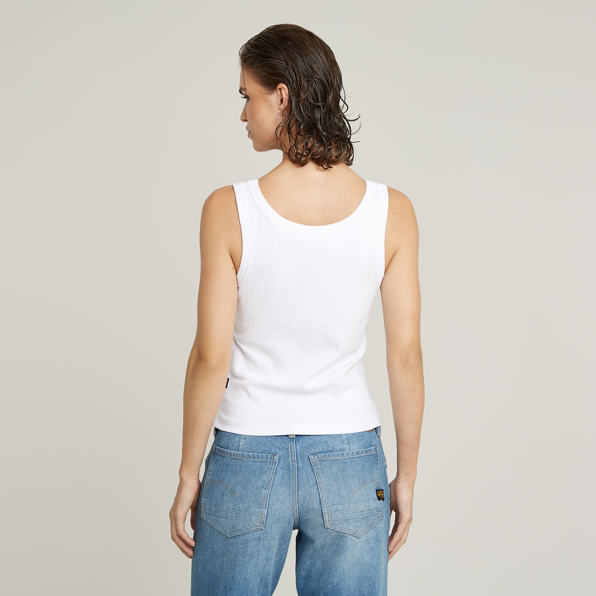 G-STAR Tanktop »Slim Rib Tank«, mit Markenschriftzug auf der Brust
