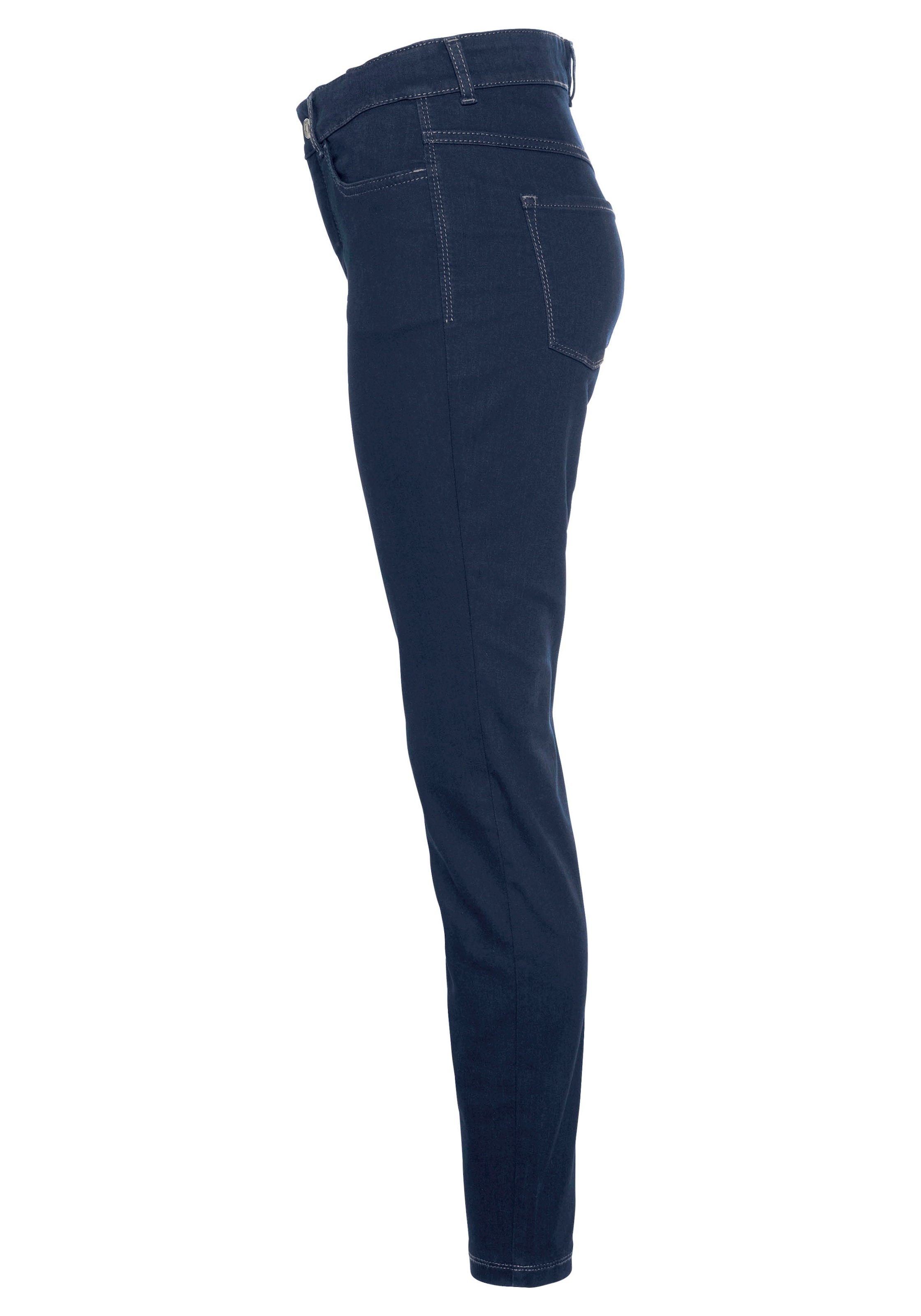 Platz MAC Skinny-fit-Jeans Qualität bei bequem den ♕ »Hiperstretch-Skinny«, ganzen Tag Power-Stretch sitzt