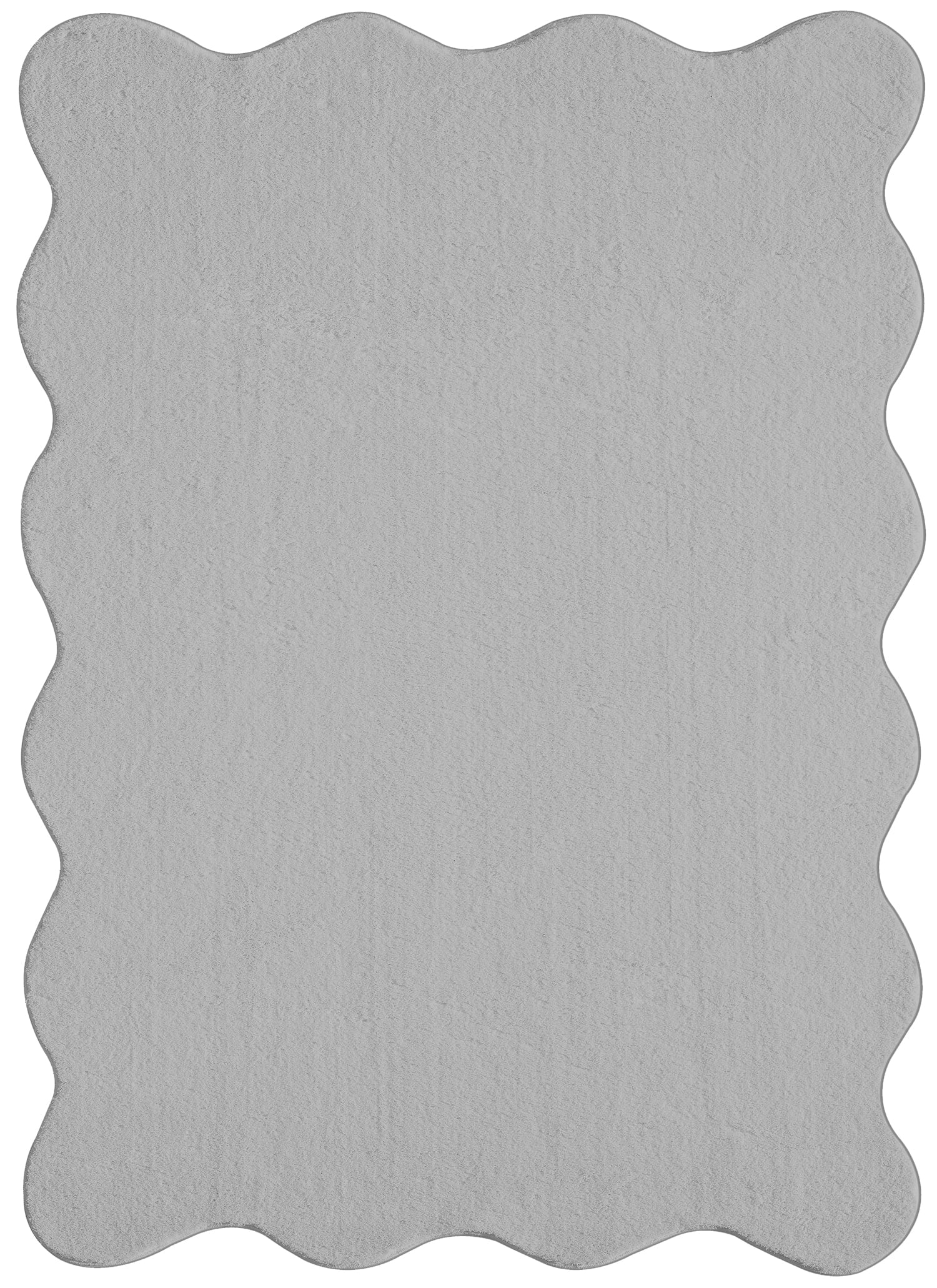 the carpet Teppich »Relax Scallop kuschelig & Super Soft,« wellenförmig Anti-Rutsch Unterseite, Waschbar bis 30 Grad, Felloptik,