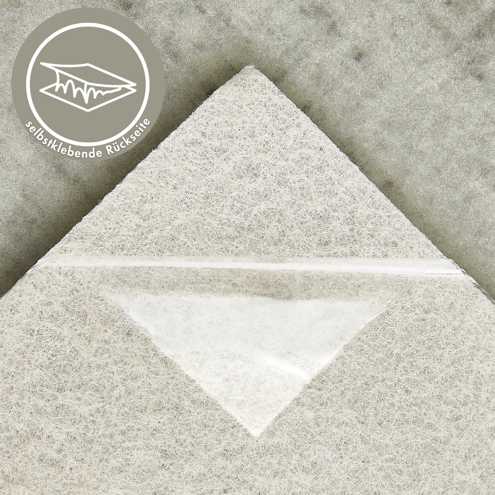 Andiamo Teppichfliese »Paris Nadelfilz«, quadratisch, 4 mm Höhe, 40x40 cm, selbstklebend, robust & strapazierfähig, 25 Stück (4 qm)