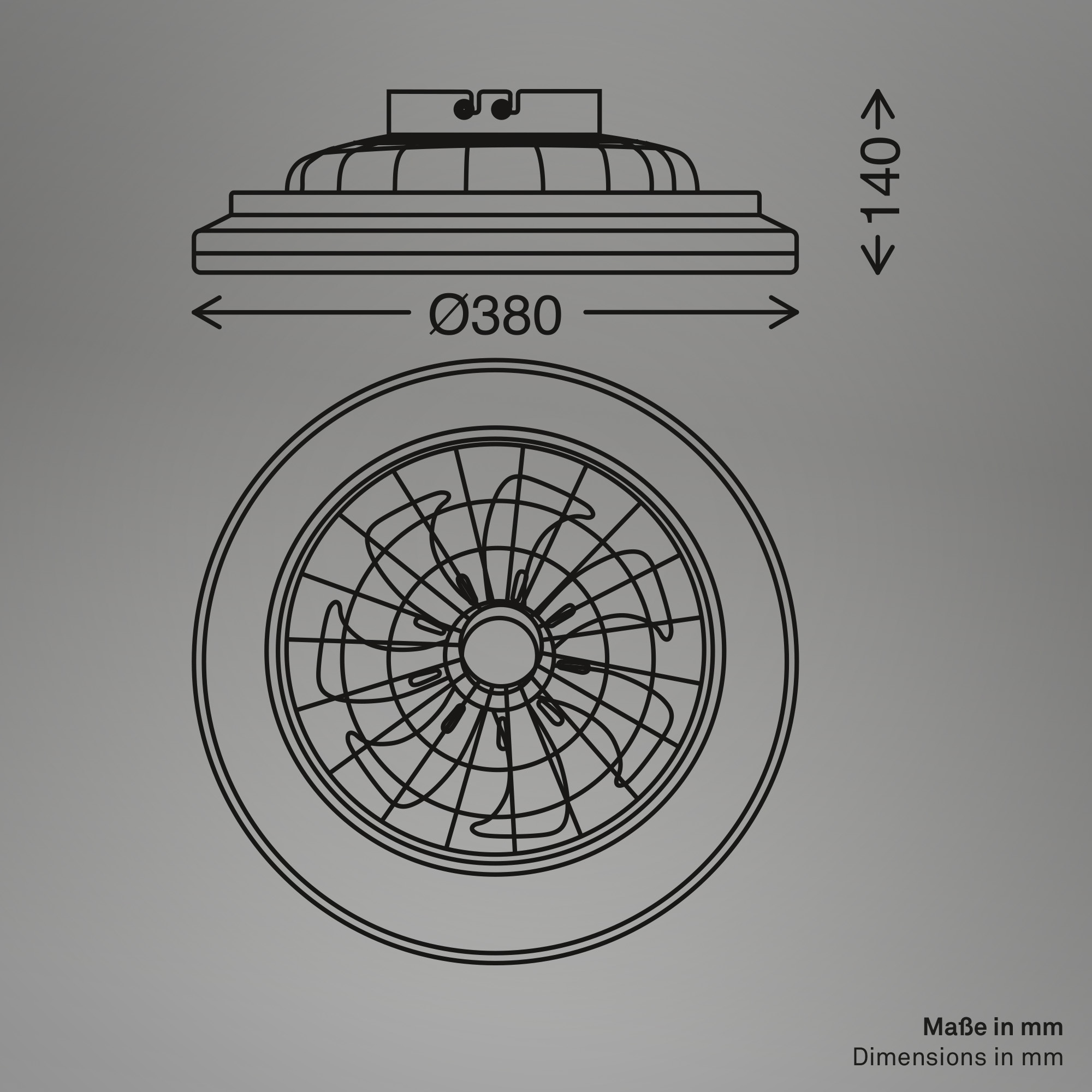 Briloner Leuchten LED Deckenleuchte »VENTURO« LED-Board 1 Stk. warmweiß - kaltweiß 38 x 14 cm (DxH), Schlafzimmer, Wohnzimmer, Esszimmer, Flur, Küche
