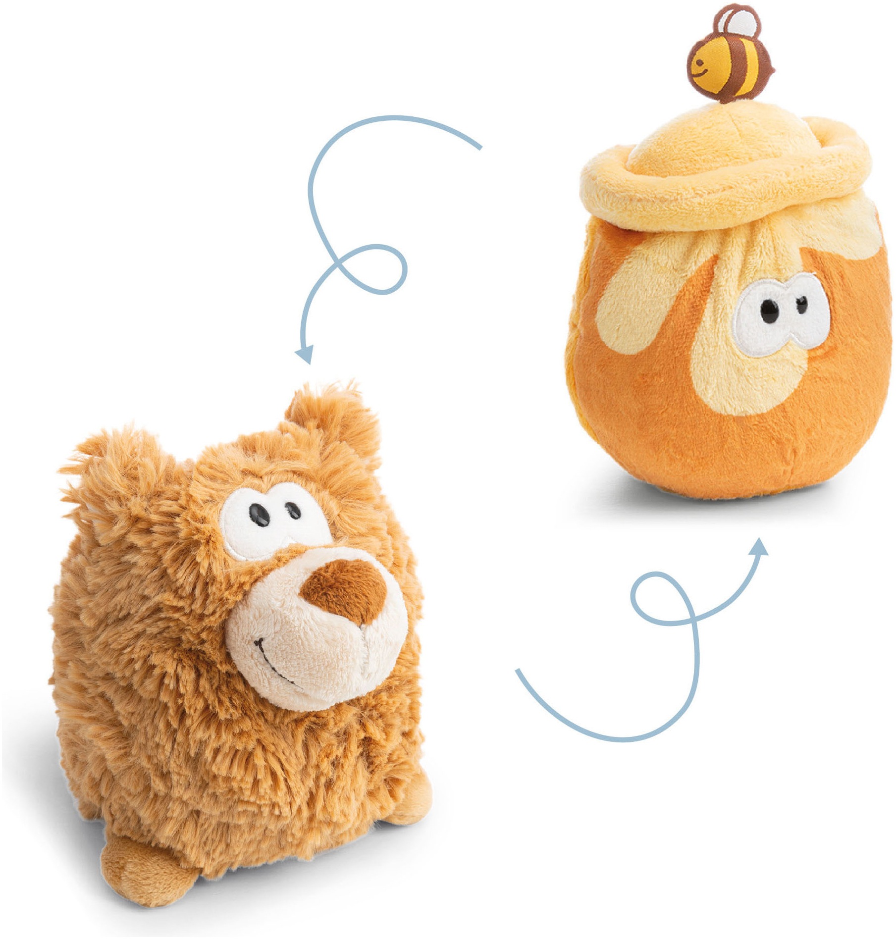 Nici Kuscheltier »Let Me Out, Kiwi mit Wendefunktion, 15cm« 2in1 Wendeplüschtier