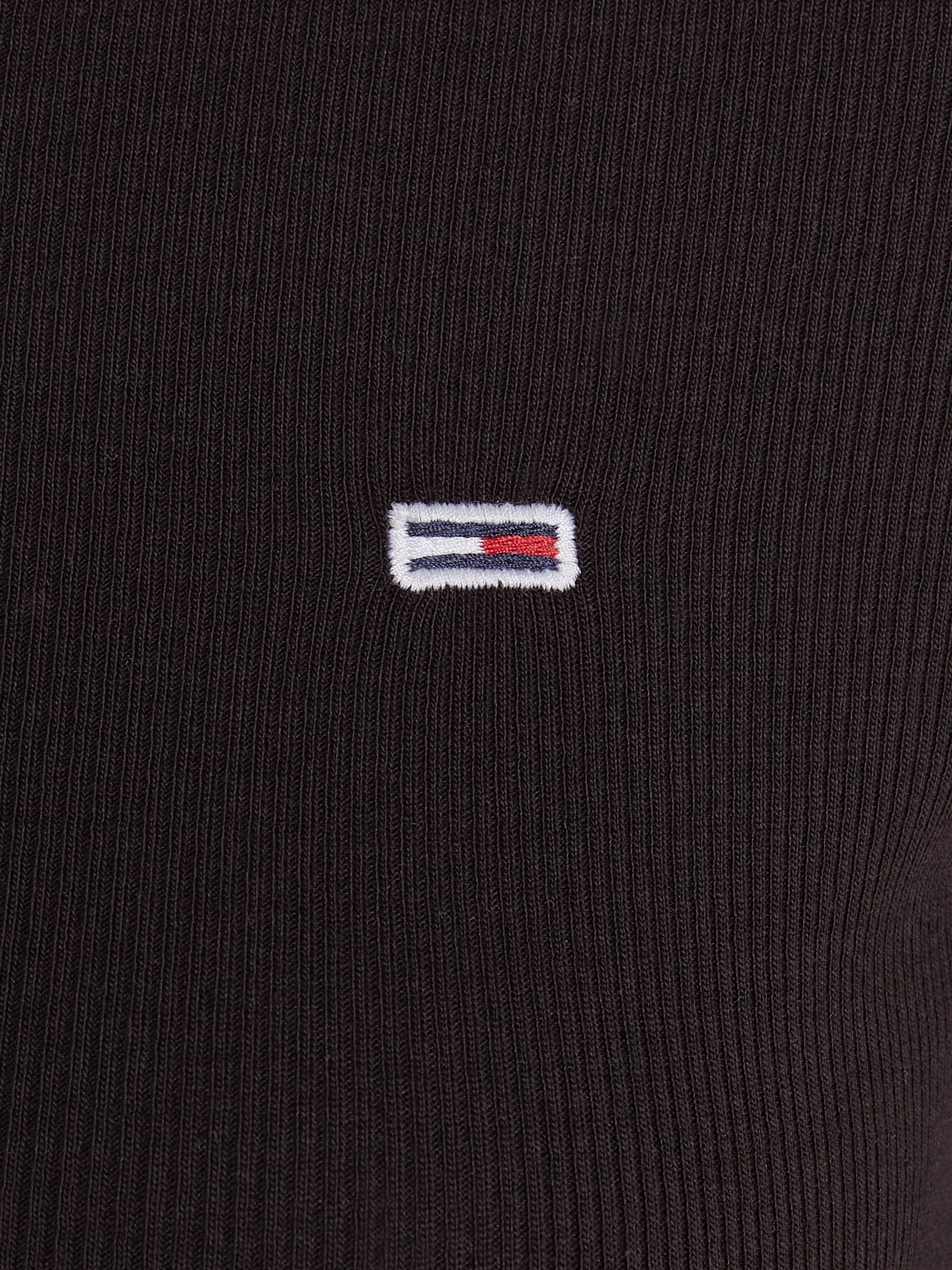 Tommy Jeans Langarmshirt »TJW CRP HENLEY TOP LS«, in modischer Cropped Form