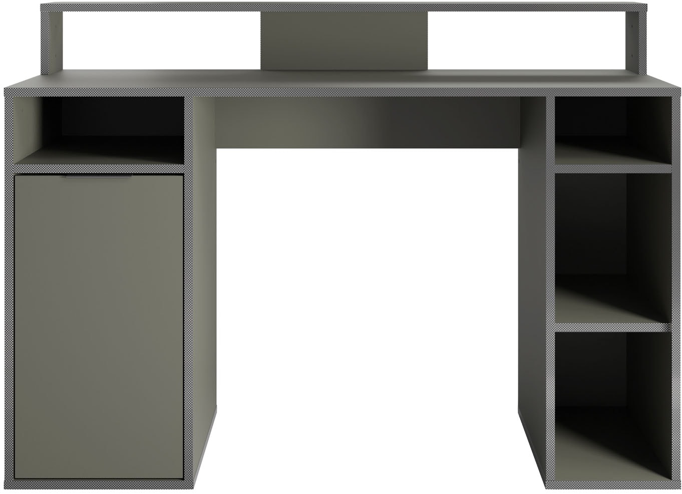 INOSIGN Schreibtisch »Orem«, Gamingtisch mit Tür und Monitoraufsatz, Breite 125 x 55 cm