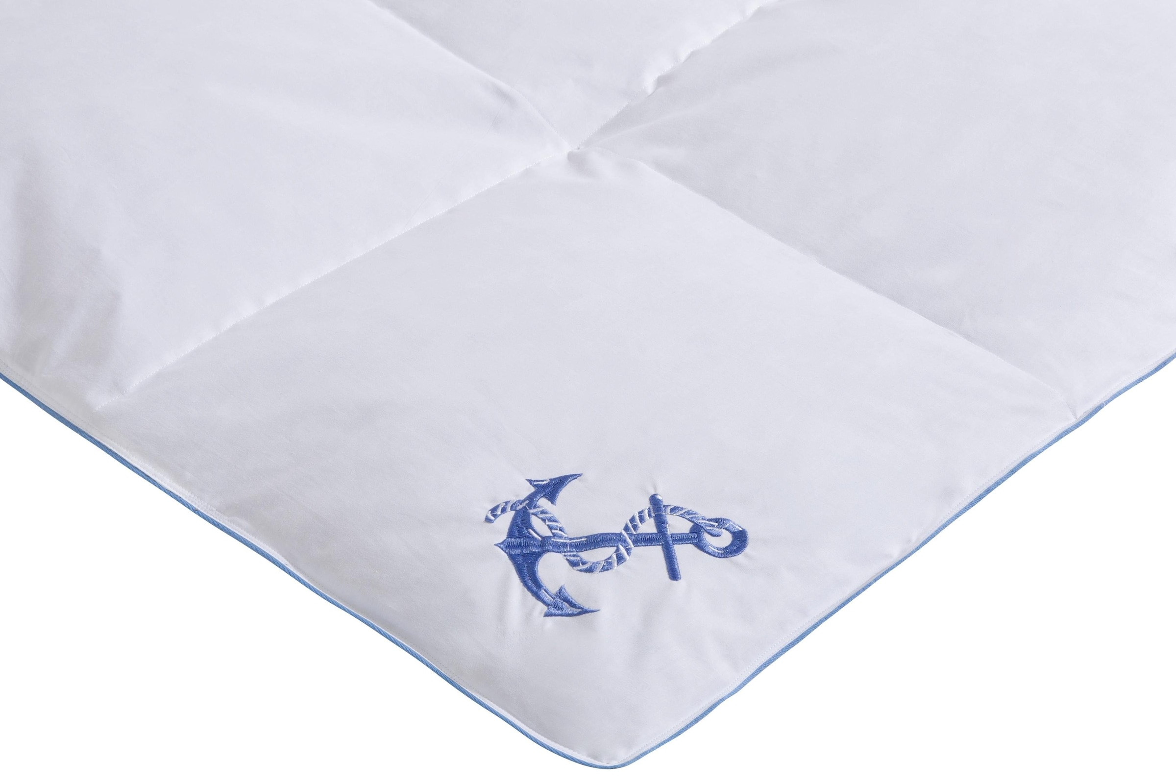 RIBECO Bettdecke + Kopfkissen »Anker«