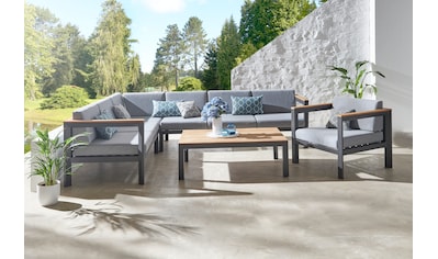 Destiny Gartenlounge-Set »RAVENNA«, (Set, 12 tlg.), Aluminium, 1 Sofa, 2  Sessel, 2 Tische 109x60x45 cm und 60x60x40 cm online kaufen | mit 3 Jahren  XXL Garantie