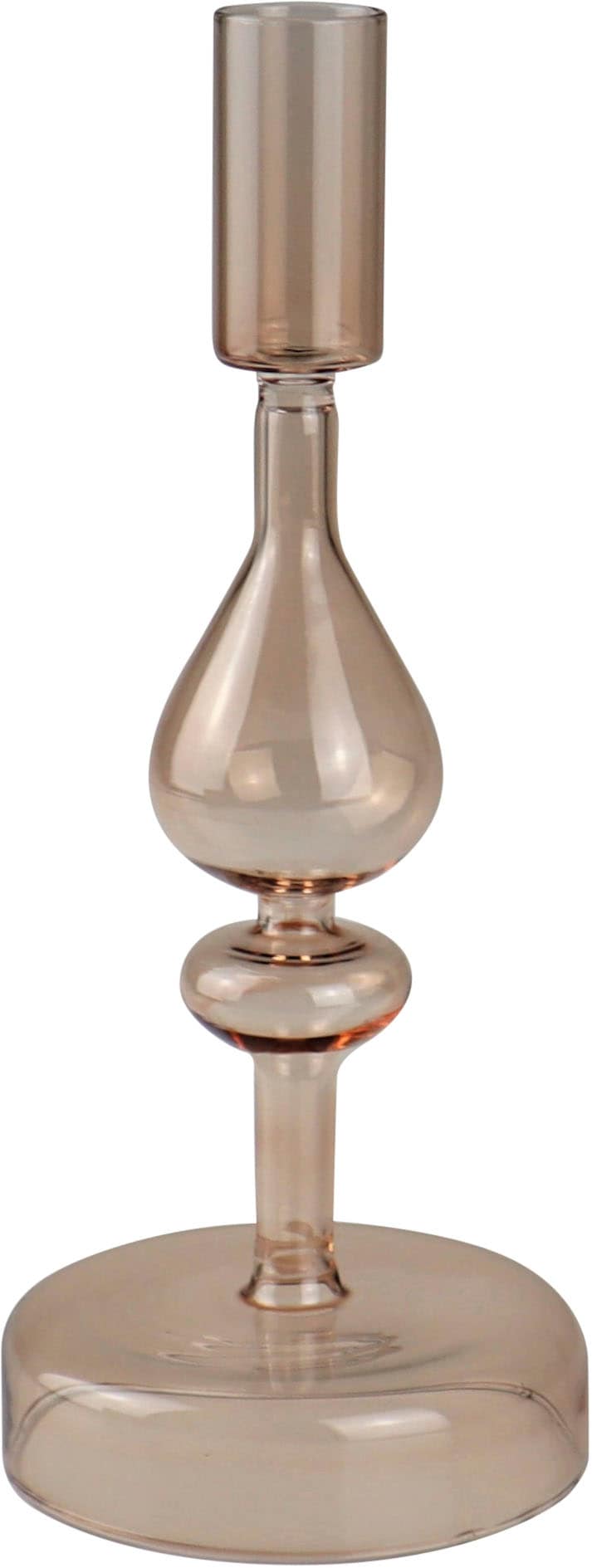 Leonique Kerzenleuchter »Jenelle«, (Set, 2 St.), Stabkerzenhalter aus Glas, Höhe  ca. 24 cm auf Rechnung kaufen