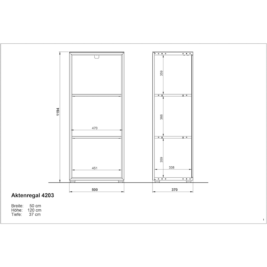 GERMANIA Büro-Set »GW-Monteria«, (Set, 5 St.)