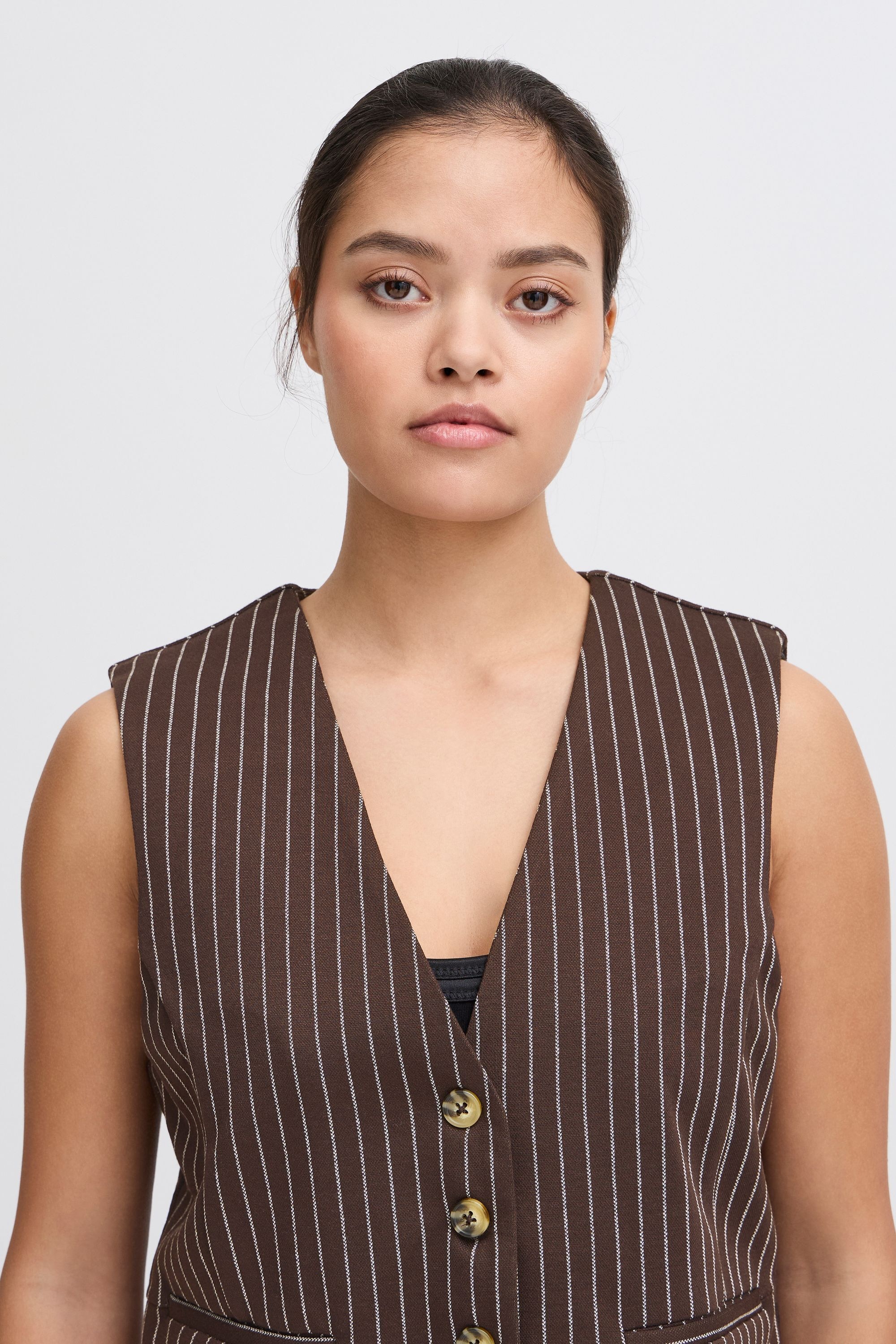 Ichi Sweatweste »Sweatweste IXKATE PINSTRIPED WA«